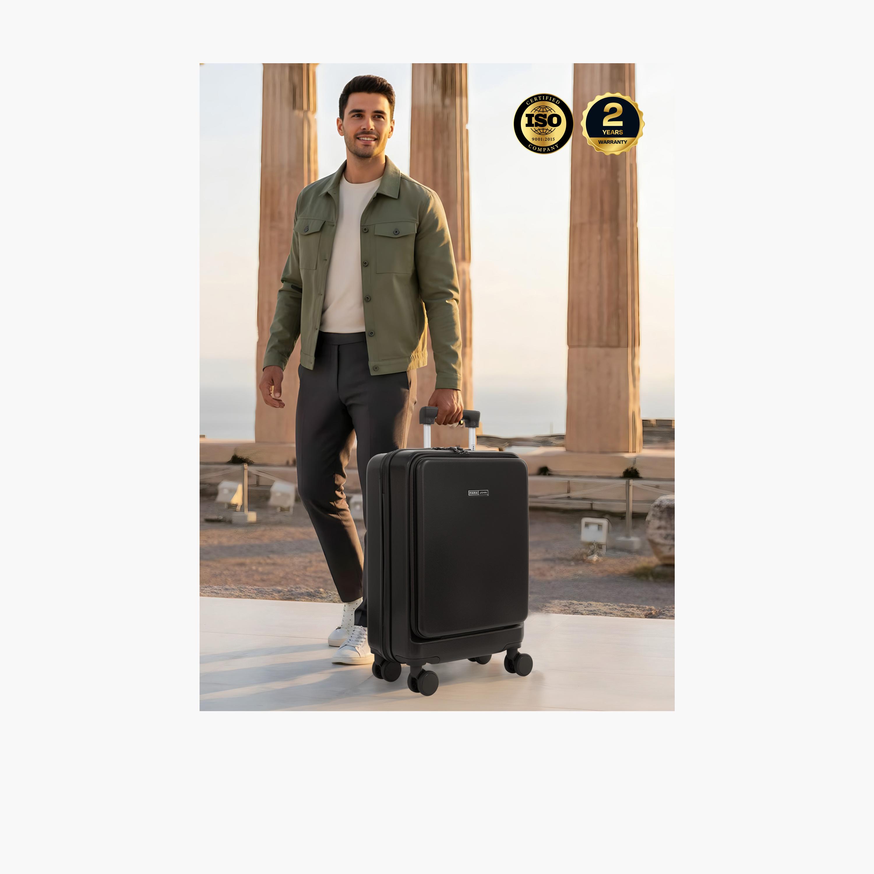 Para John 55 CM Small Cabin ABS Hard Sided 4-Wheeler Spinner Trolley Bag with Combination Lock-travel-luggagesandbags-luggage-image-6