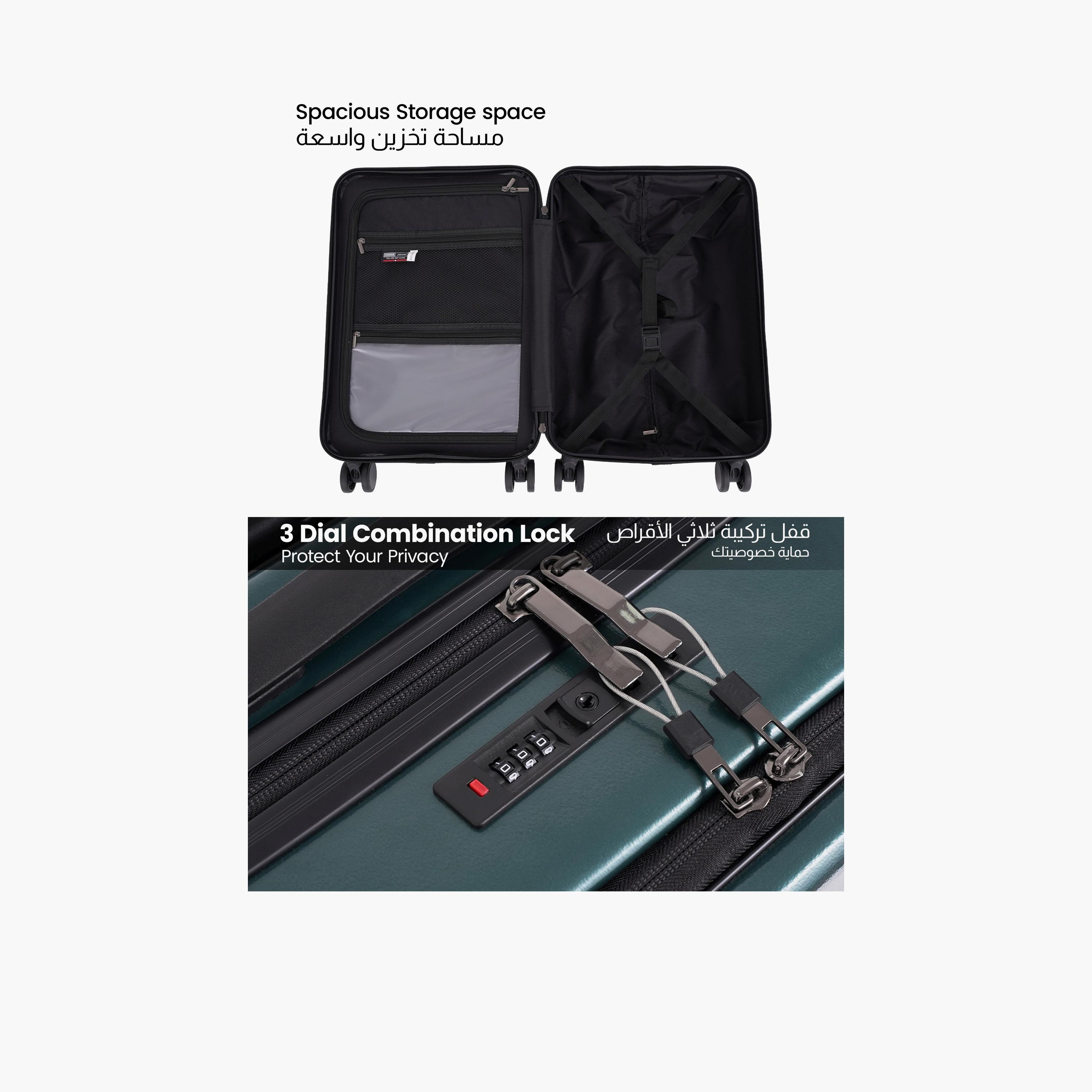 Para John 55 CM Small Cabin ABS Hard Sided 4-Wheeler Spinner Trolley Bag with Combination Lock-travel-luggagesandbags-luggage-image-4