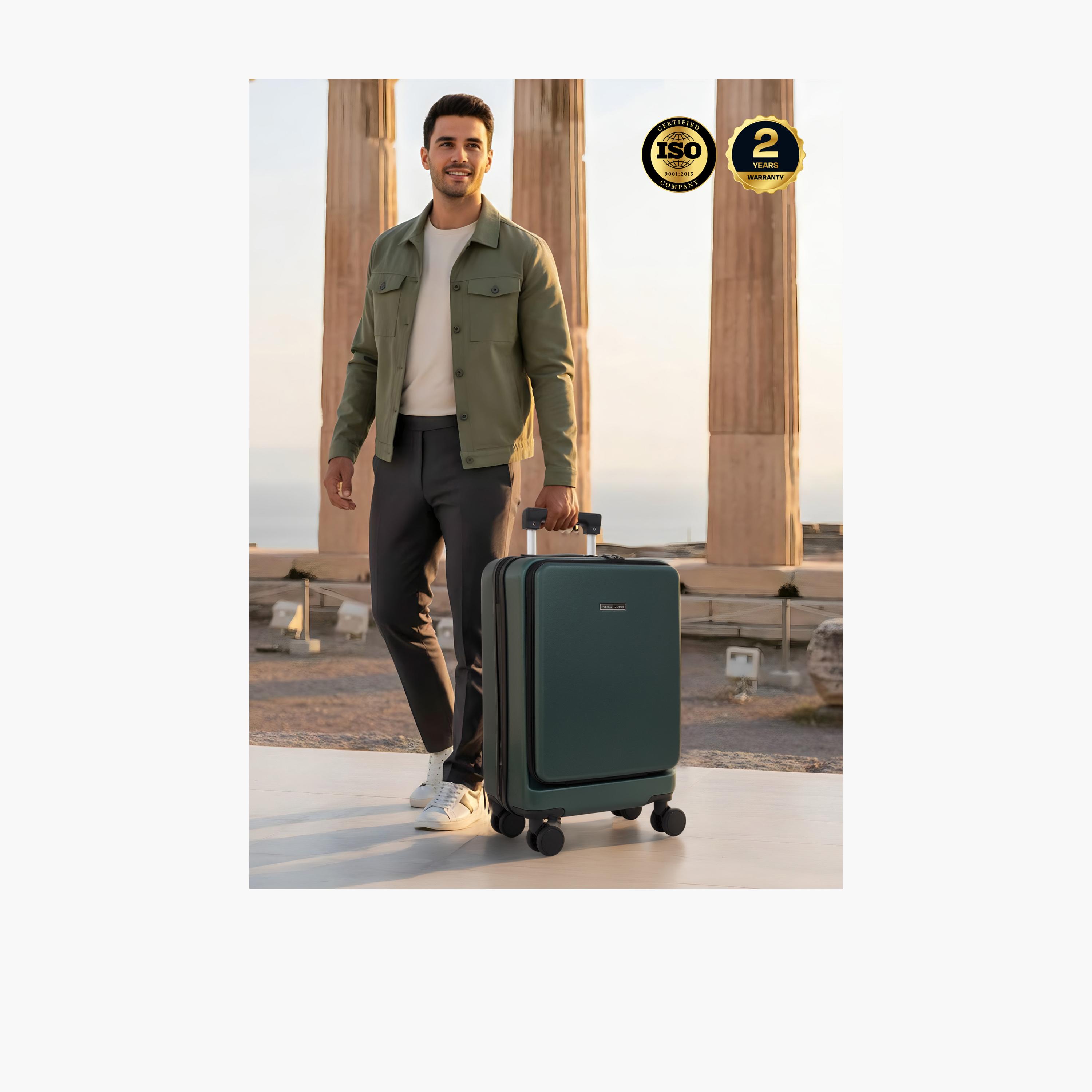 Para John 55 CM Small Cabin ABS Hard Sided 4-Wheeler Spinner Trolley Bag with Combination Lock-travel-luggagesandbags-luggage-image-6