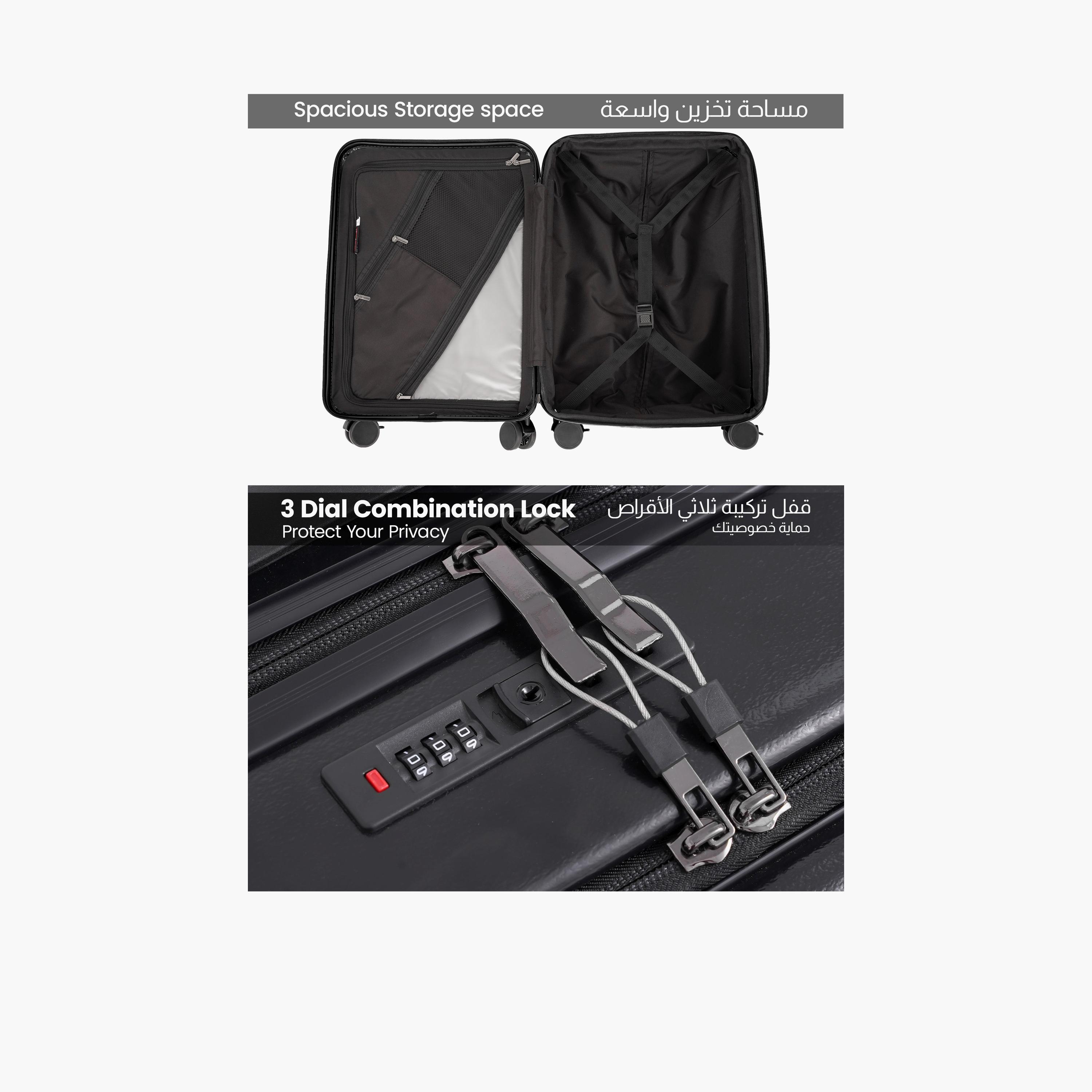 Para John 55 CM Small Cabin ABS Hard Sided 4-Wheeler Spinner Trolley Bag with Combination Lock-travel-luggagesandbags-luggage-image-4