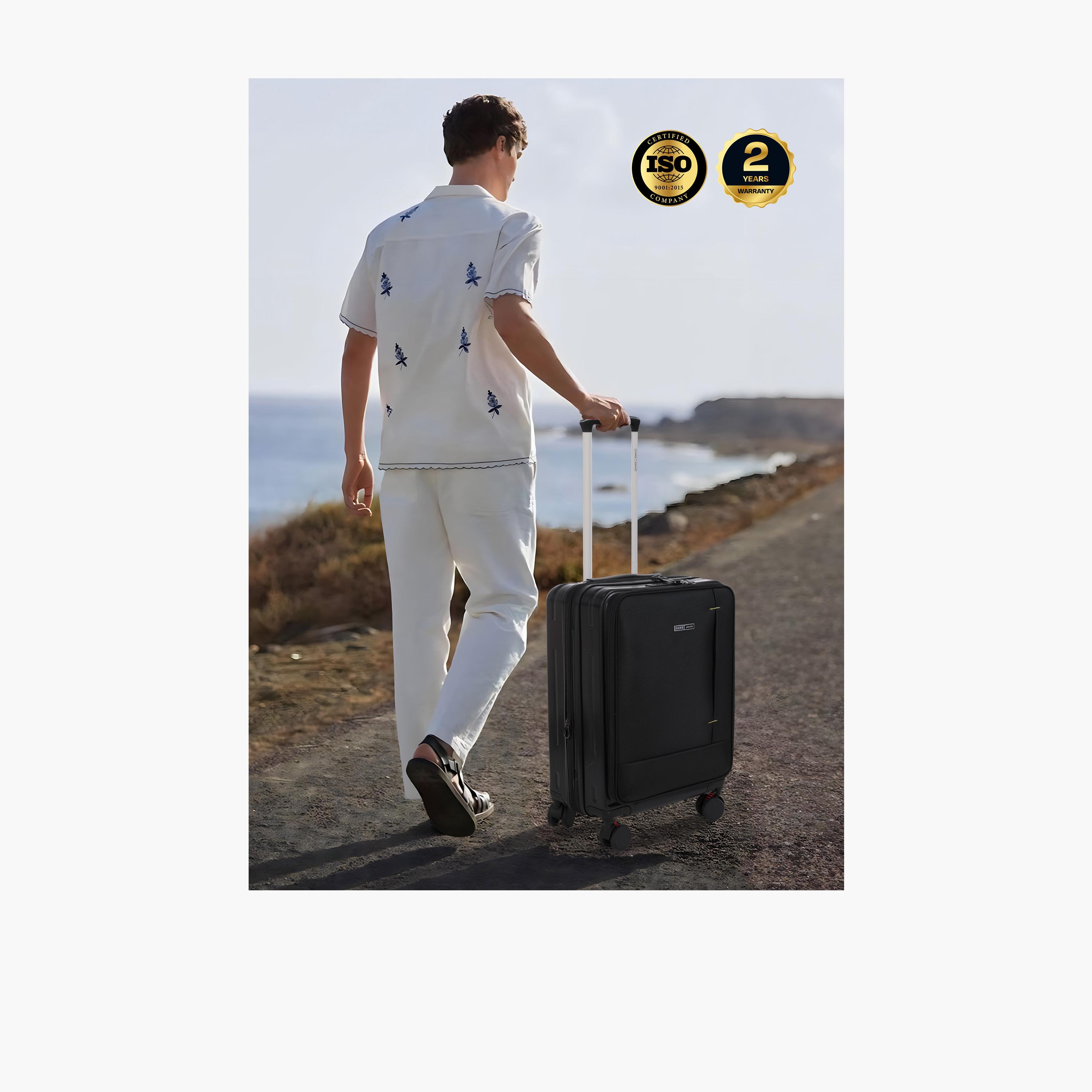 Para John 55 CM Small Cabin ABS Hard Sided 4-Wheeler Spinner Trolley Bag with Combination Lock-travel-luggagesandbags-luggage-image-6