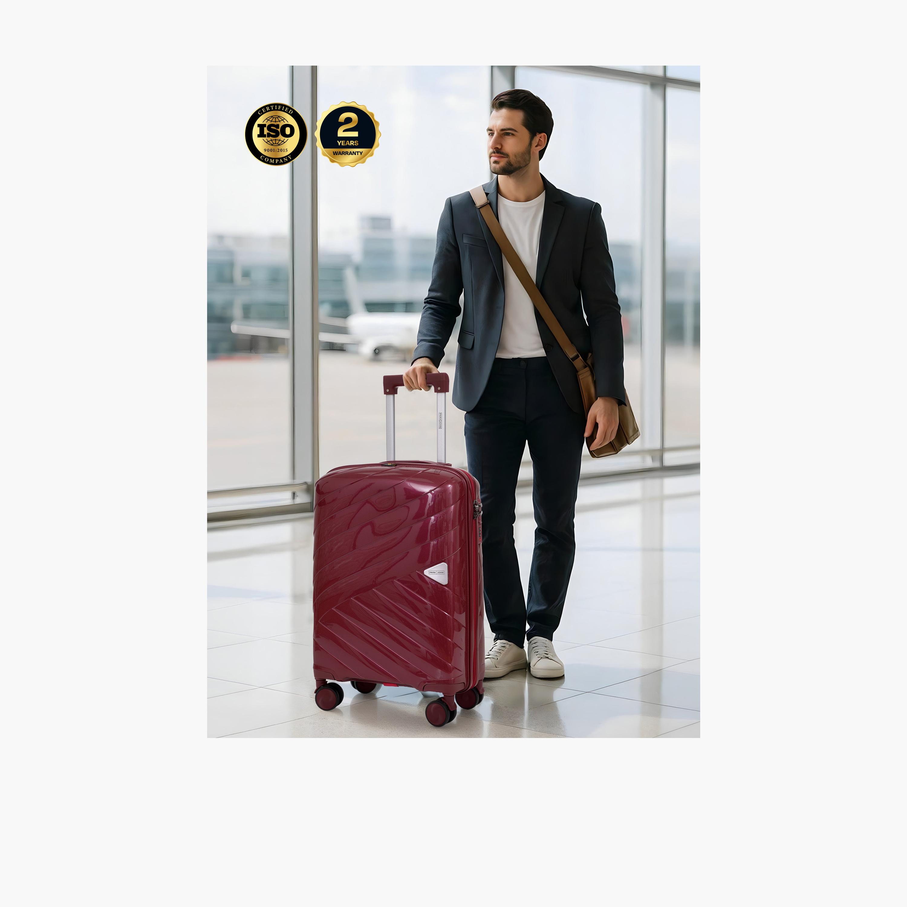 Para John 55 CM Small Cabin ABS Hard Sided 4-Wheeler Spinner Trolley Bag with Combination Lock-travel-luggagesandbags-luggage-image-6