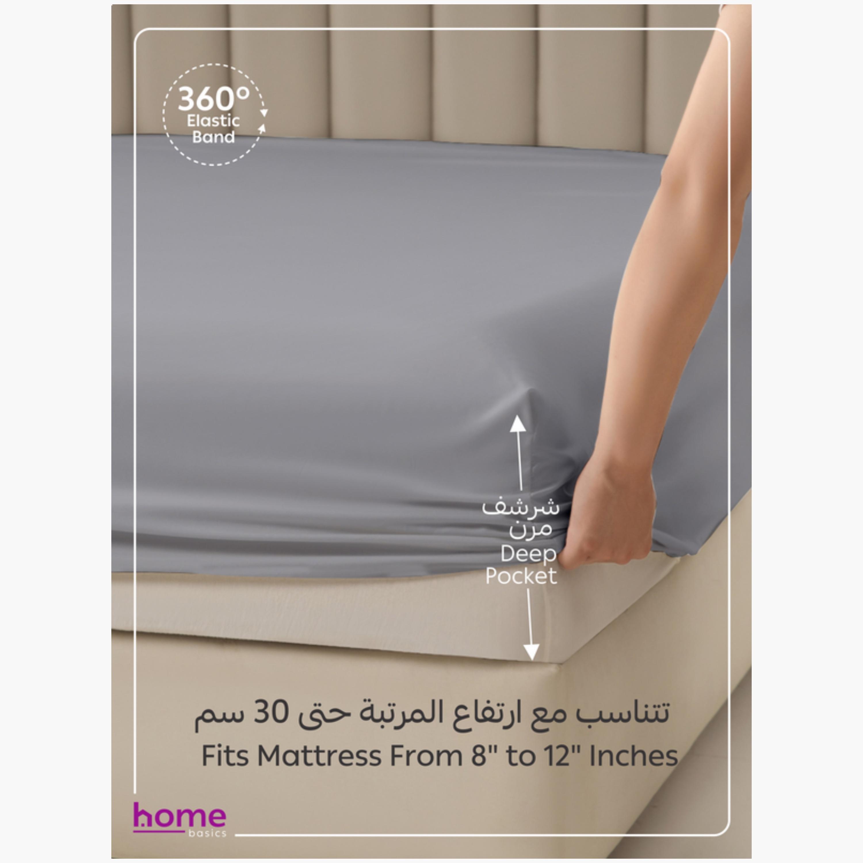 Fitted Sheet Set – 90x200 cm Single-household-bedding-sheetsandpillowcases-fittedsheets-image-4