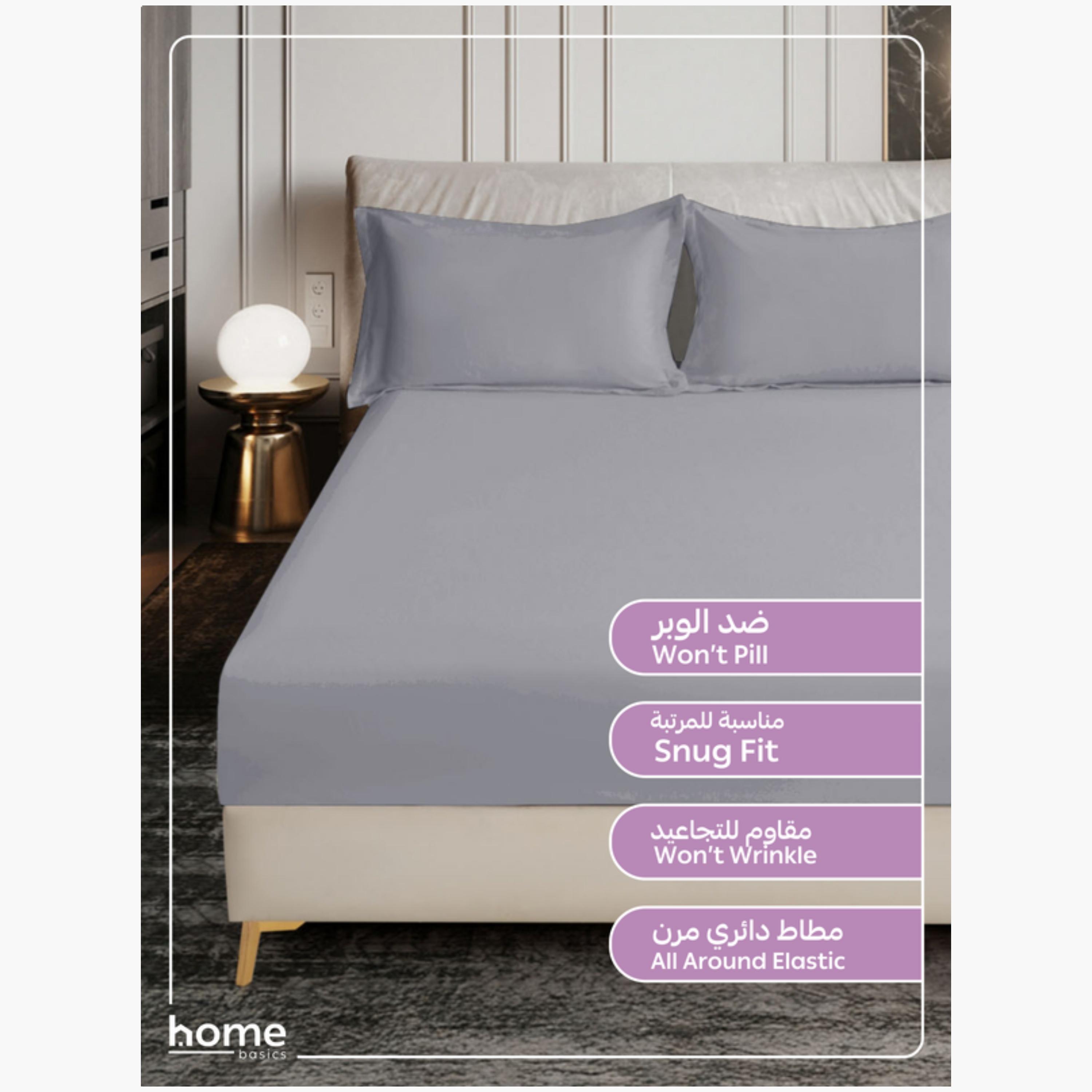 Fitted Sheet Set – 90x200 cm Single-household-bedding-sheetsandpillowcases-fittedsheets-image-5