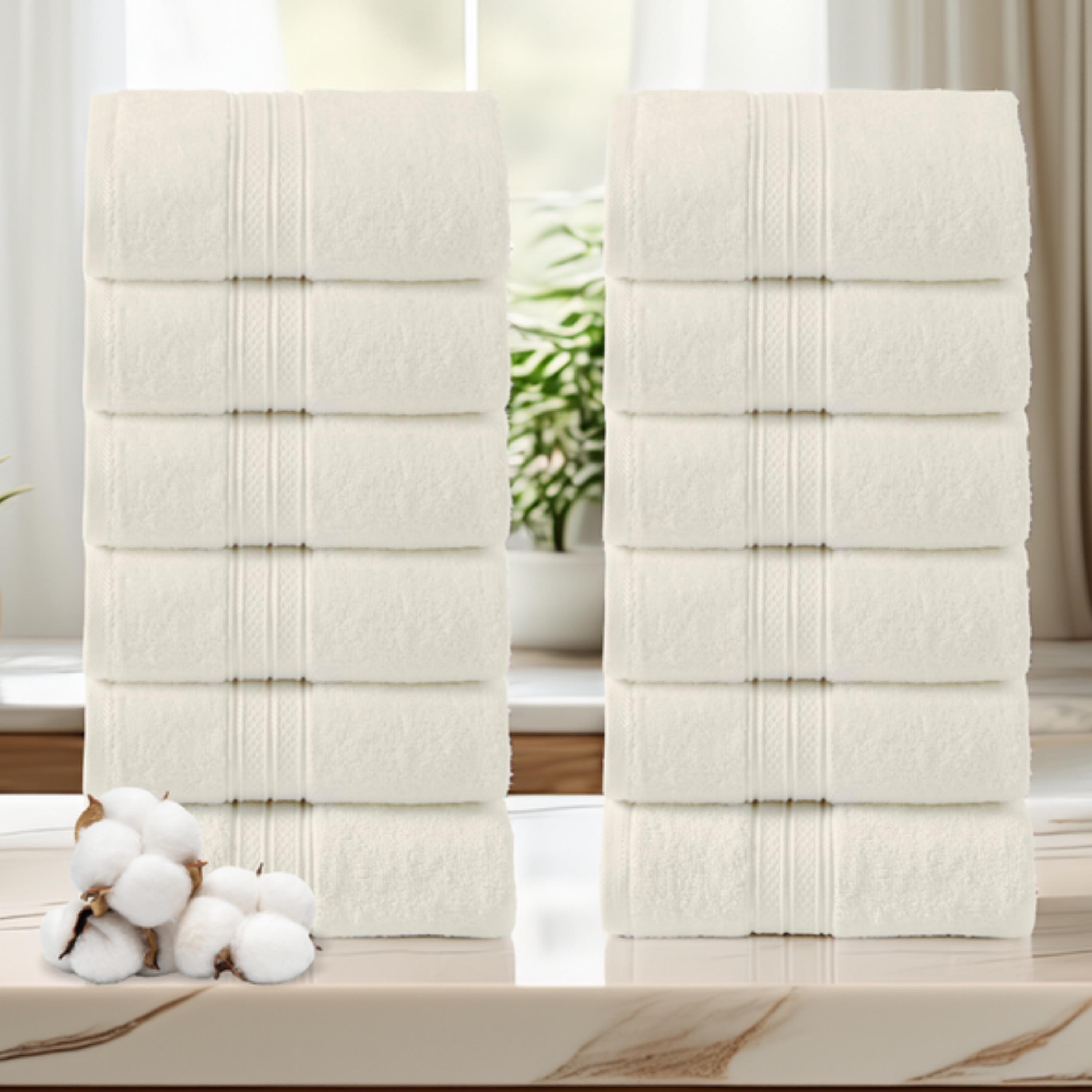 Twelve-Piece Cotton Face Towel Set 30x30 cm-household-bathandlaundry-bathlinen-towels-image-1