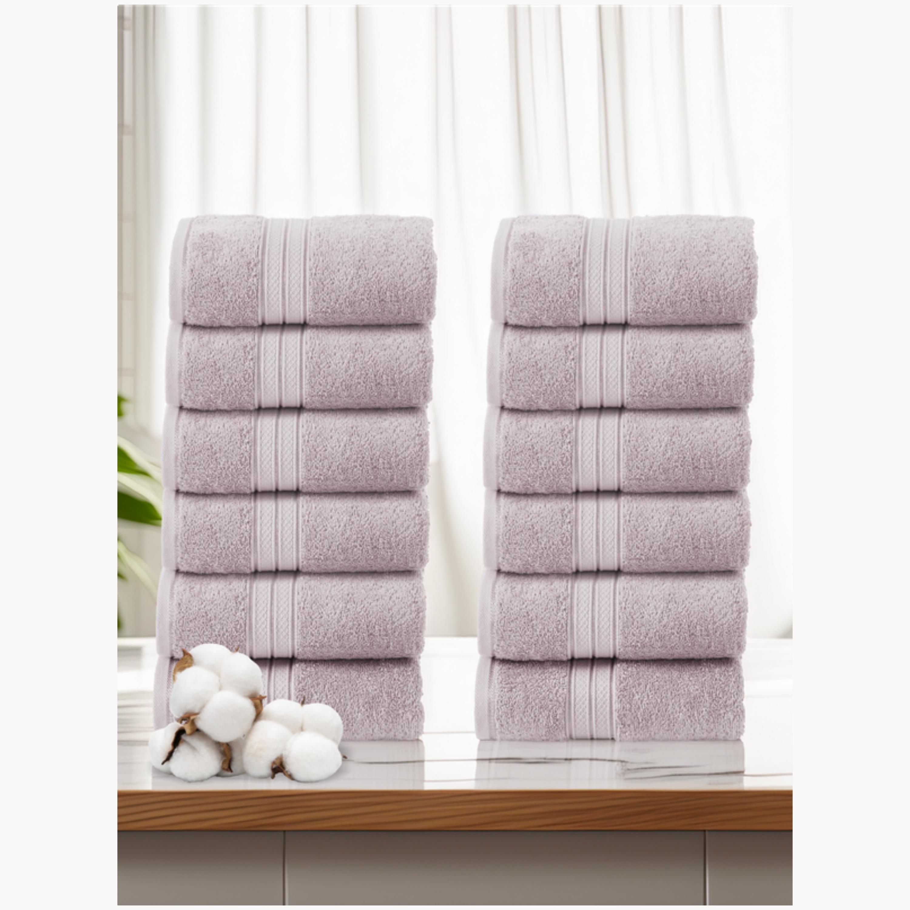 Combed Cotton Face Towel Set (30x30 cm)-household-bathandlaundry-bathlinen-towels-image-1