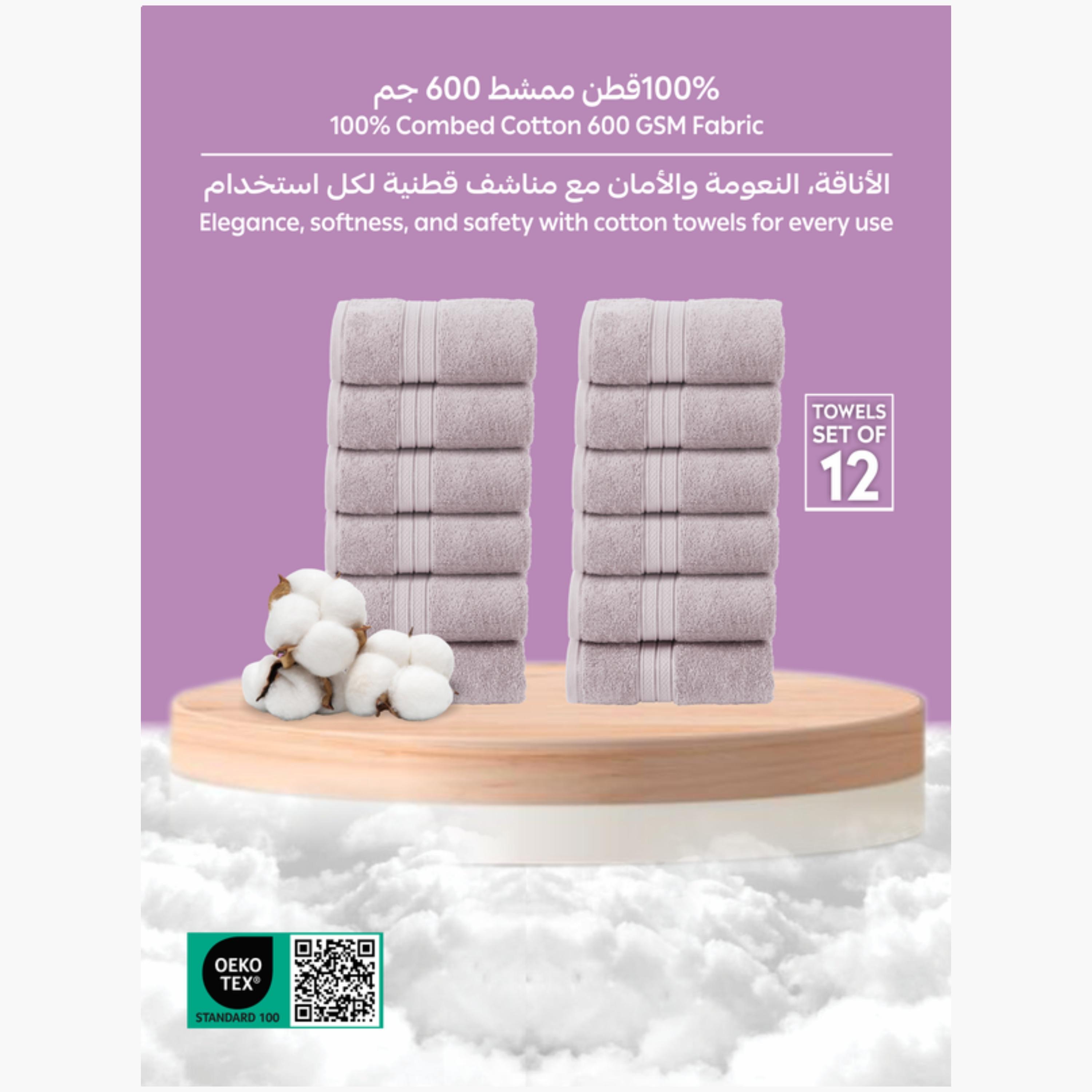 Combed Cotton Face Towel Set (30x30 cm)-household-bathandlaundry-bathlinen-towels-image-3