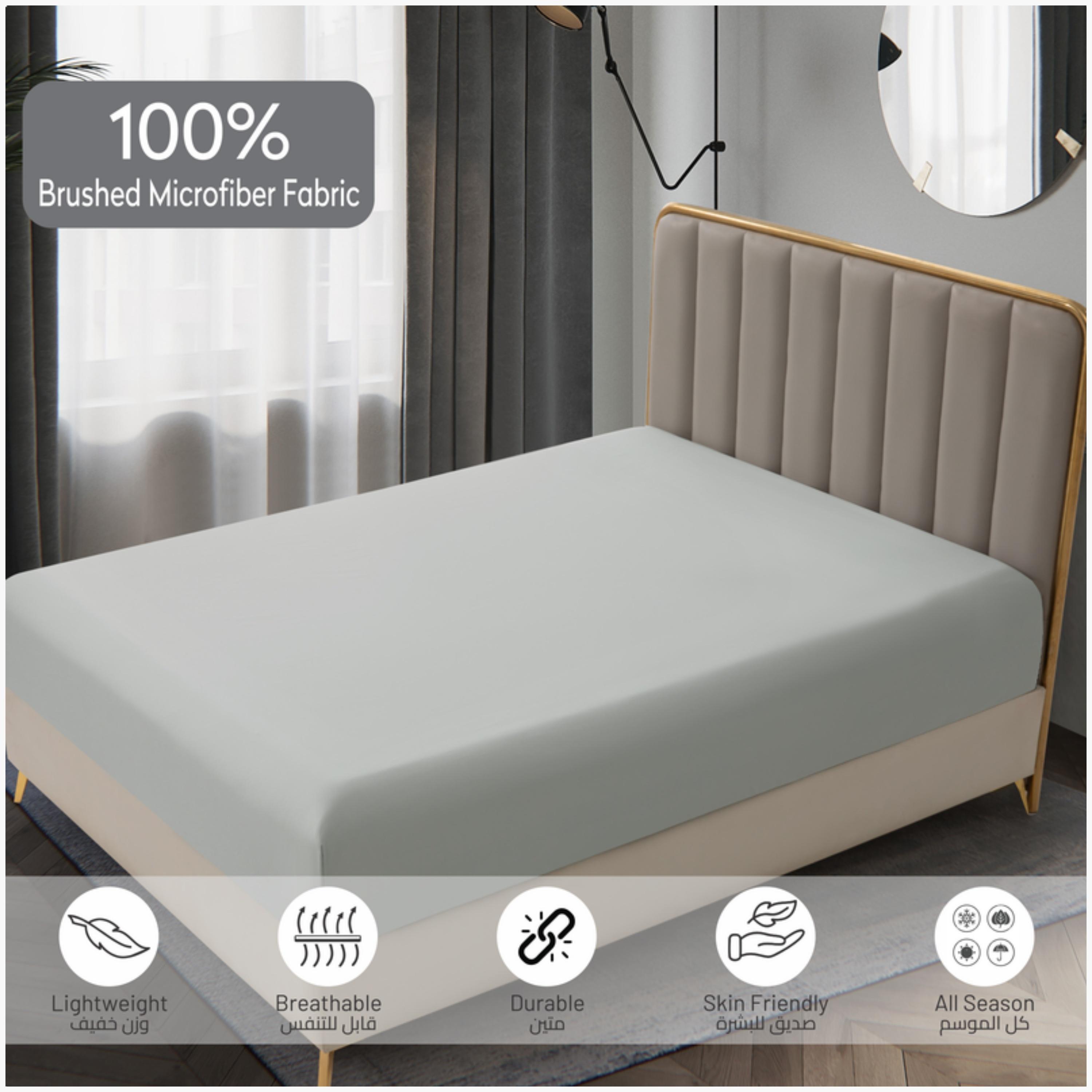 Deep Pocket Microfiber Fitted Sheet-household-bedding-sheetsandpillowcases-fittedsheets-image-2