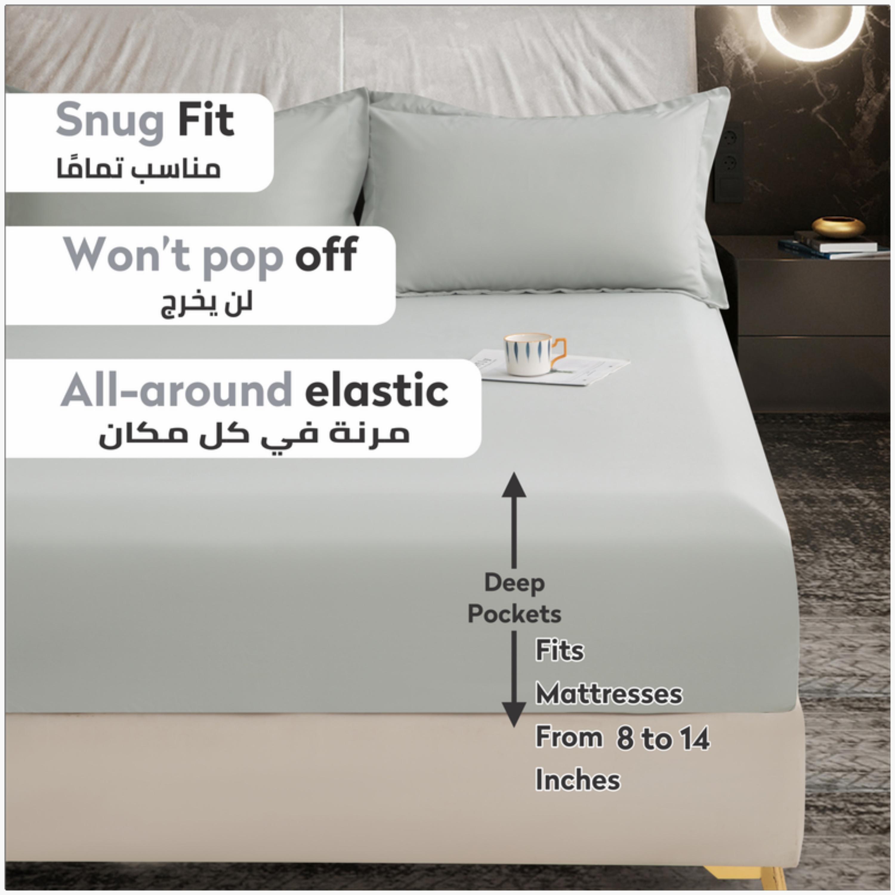 Deep Pocket Microfiber Fitted Sheet-household-bedding-sheetsandpillowcases-fittedsheets-image-6