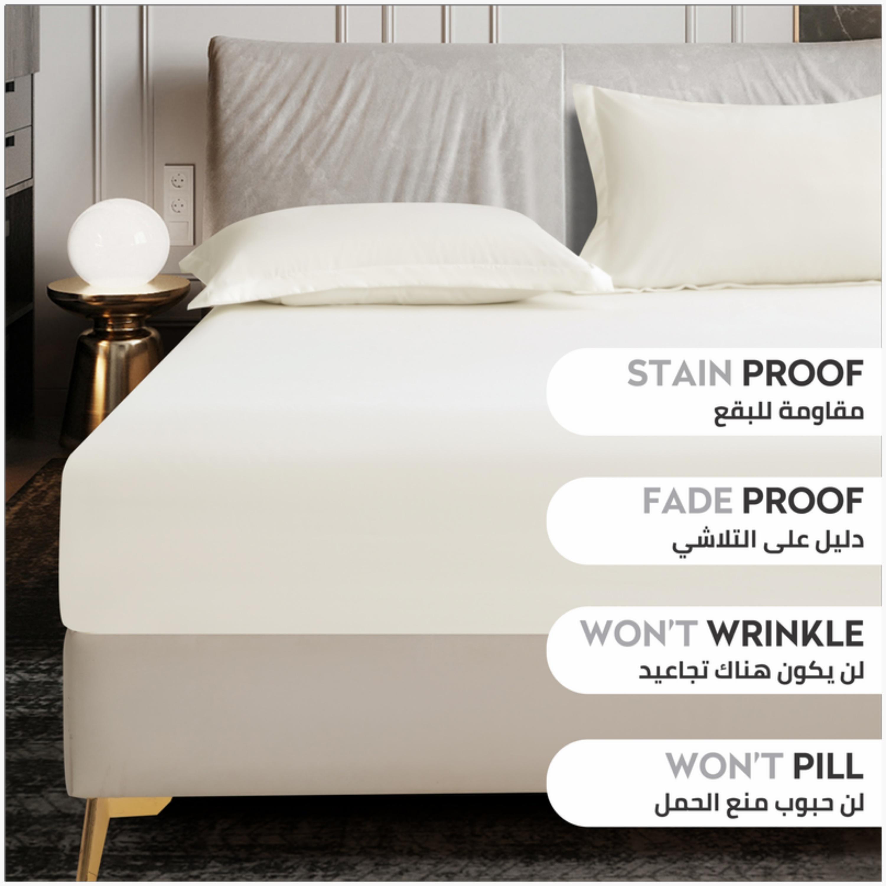 Brushed Microfiber Fitted Sheet-household-bedding-sheetsandpillowcases-fittedsheets-image-2