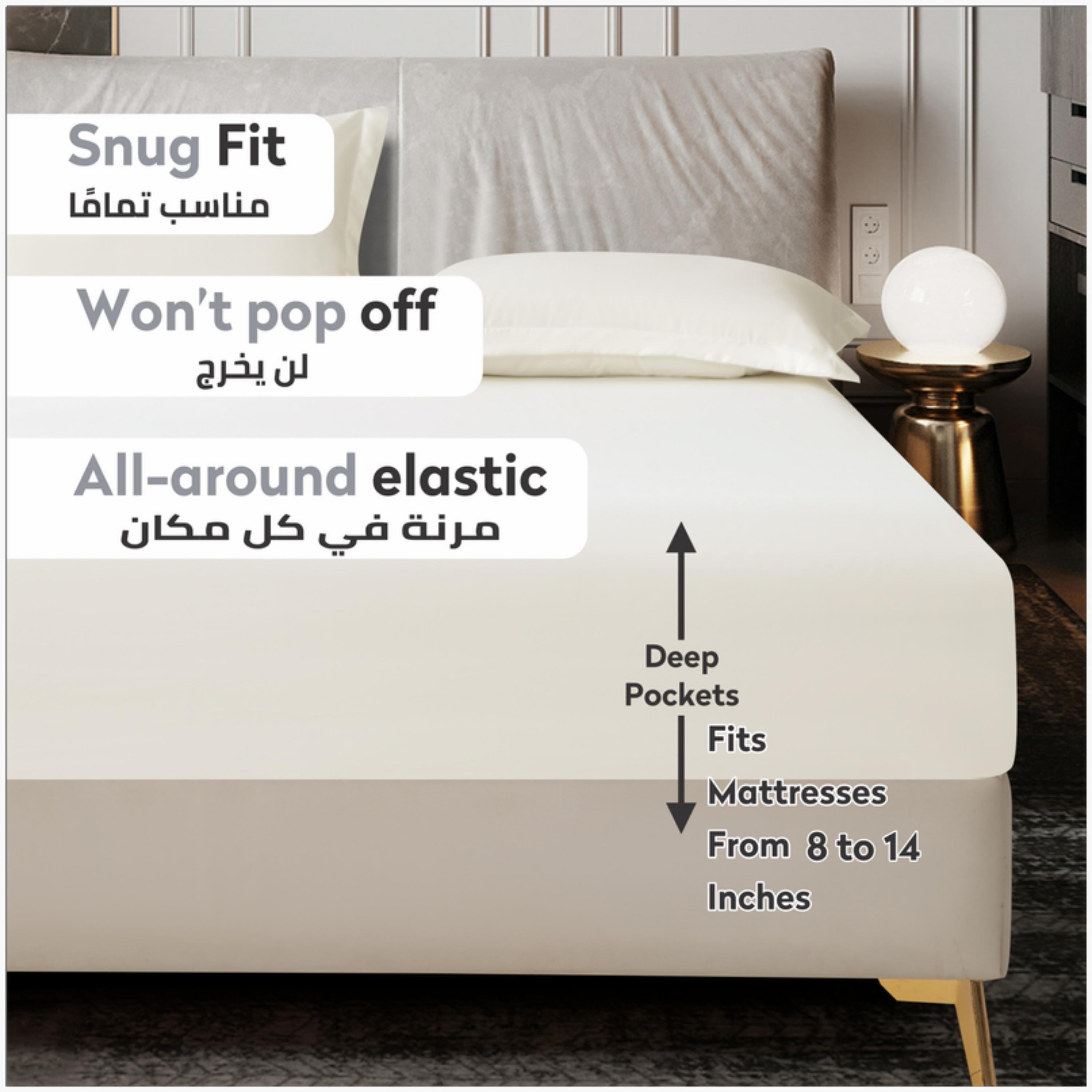 Brushed Microfiber Fitted Sheet-household-bedding-sheetsandpillowcases-fittedsheets-image-5