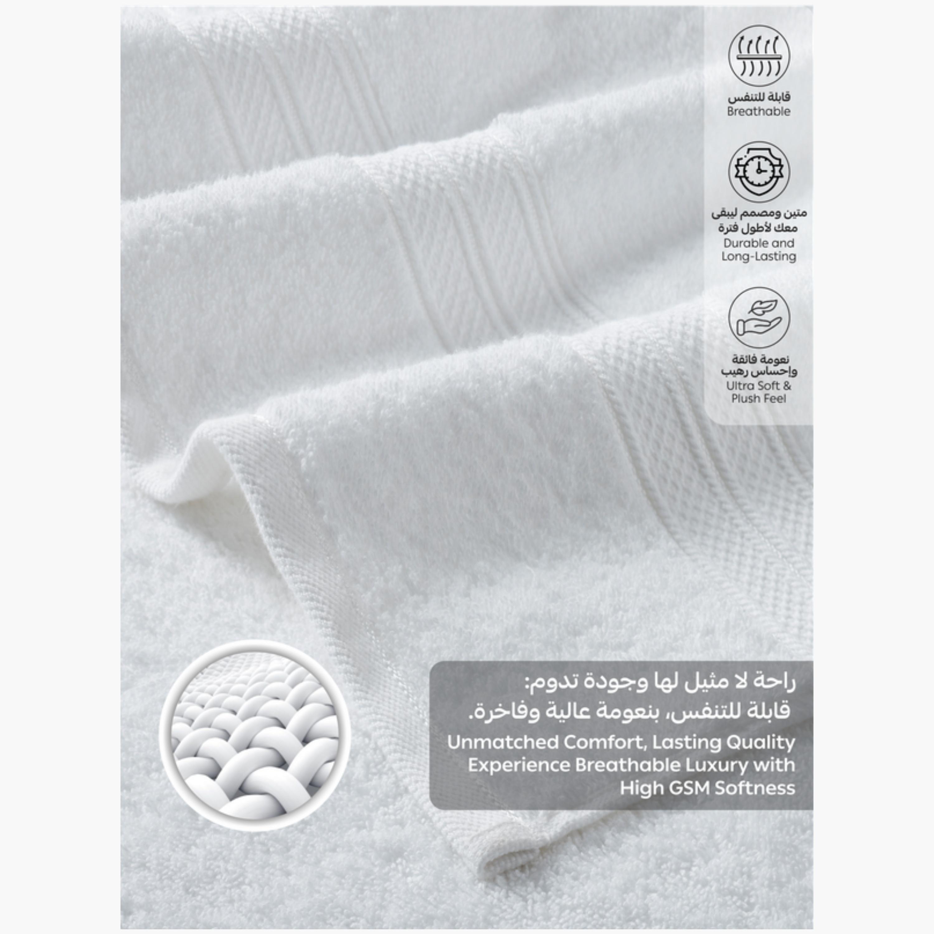 Combed Cotton Hand Towel Set (40x70cm)-household-bathandlaundry-bathlinen-towels-image-4