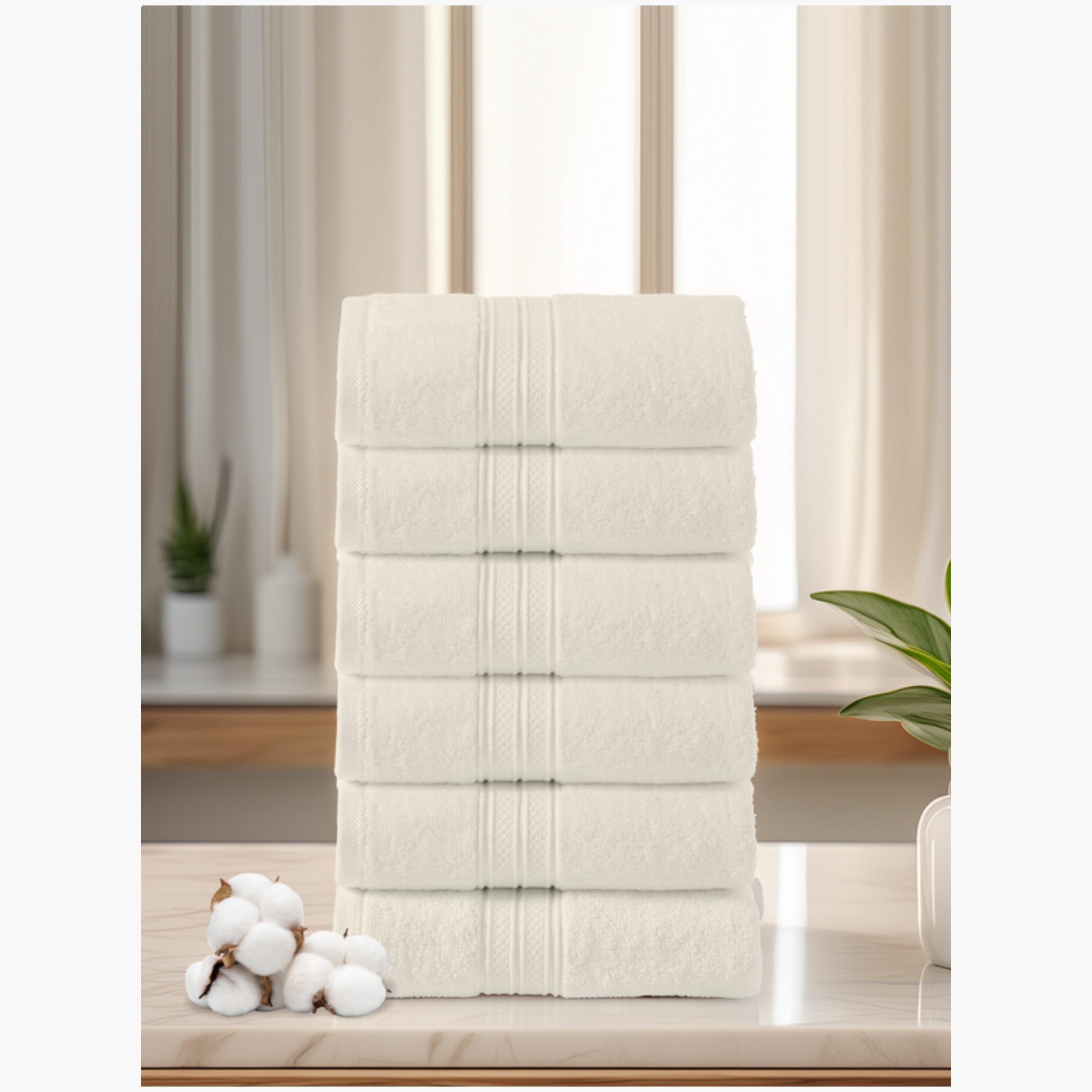 Six-Piece Combed Cotton Towel Set-household-bathandlaundry-bathlinen-towels-image-1