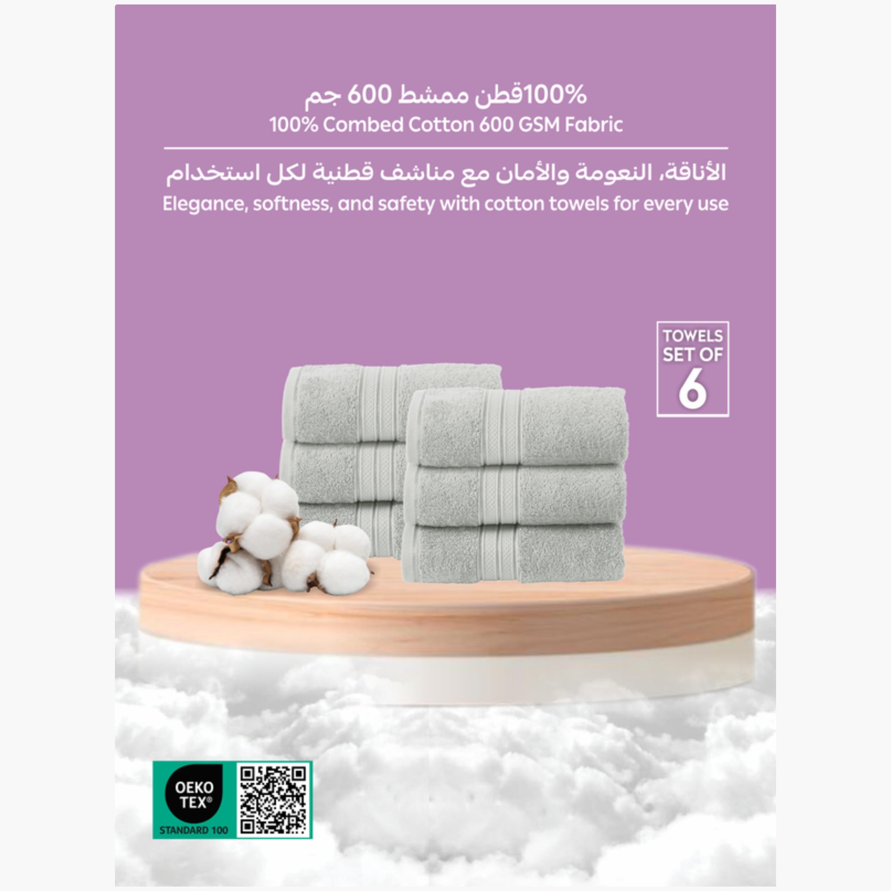 Six-Piece Premium Hand Towel Set 40x70cm-household-bathandlaundry-bathlinen-towels-image-3
