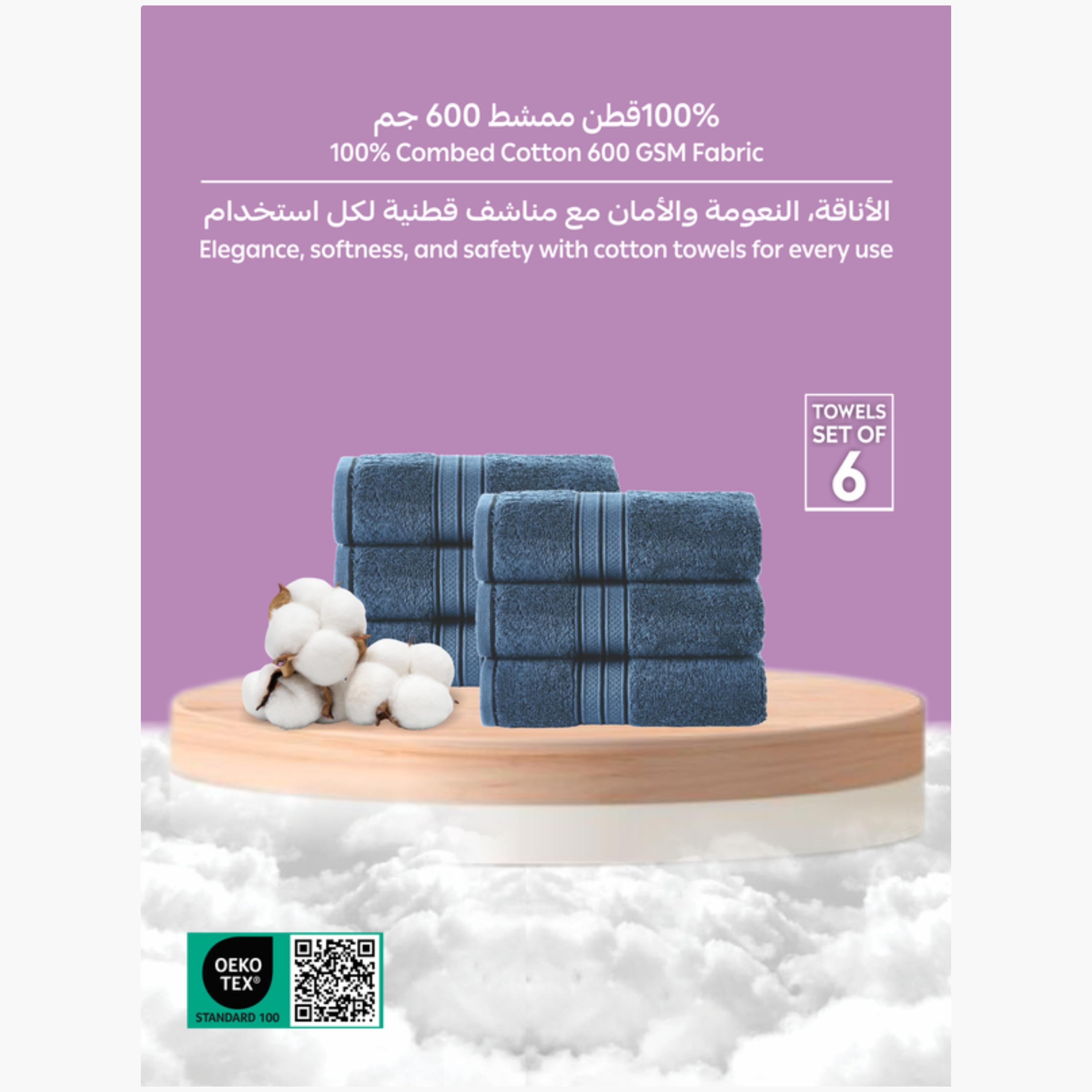 طقم مناشف يد ناعمة سادة من مجموعة مايكروفايبر كومفورت (فائقة الامتصاص) من دونيتيلا - 40×70 سم-household-bathandlaundry-bathlinen-towels-image-3