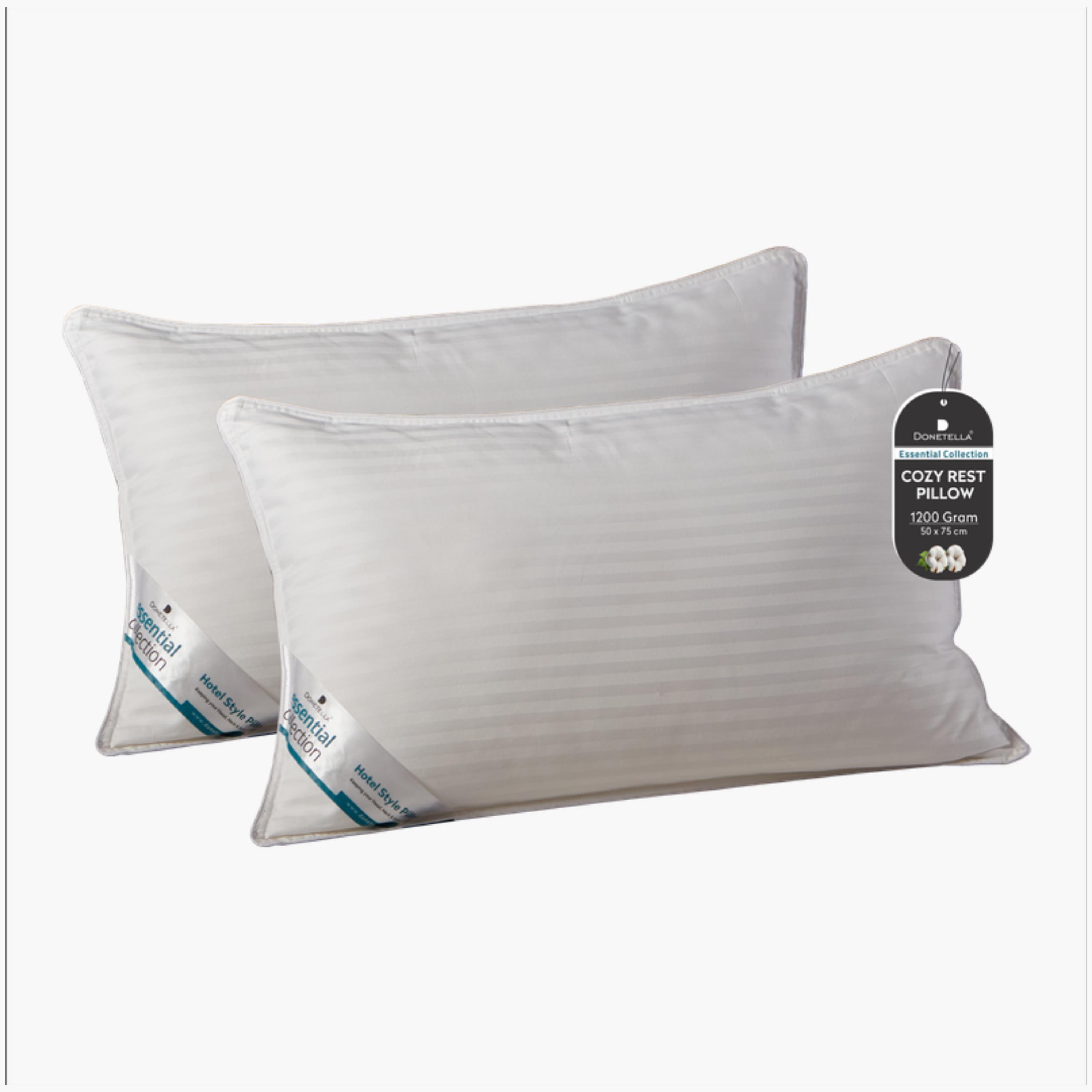 Striped Cotton Pillow Pair 50x75 cm-household-bedding-pillows-image-1