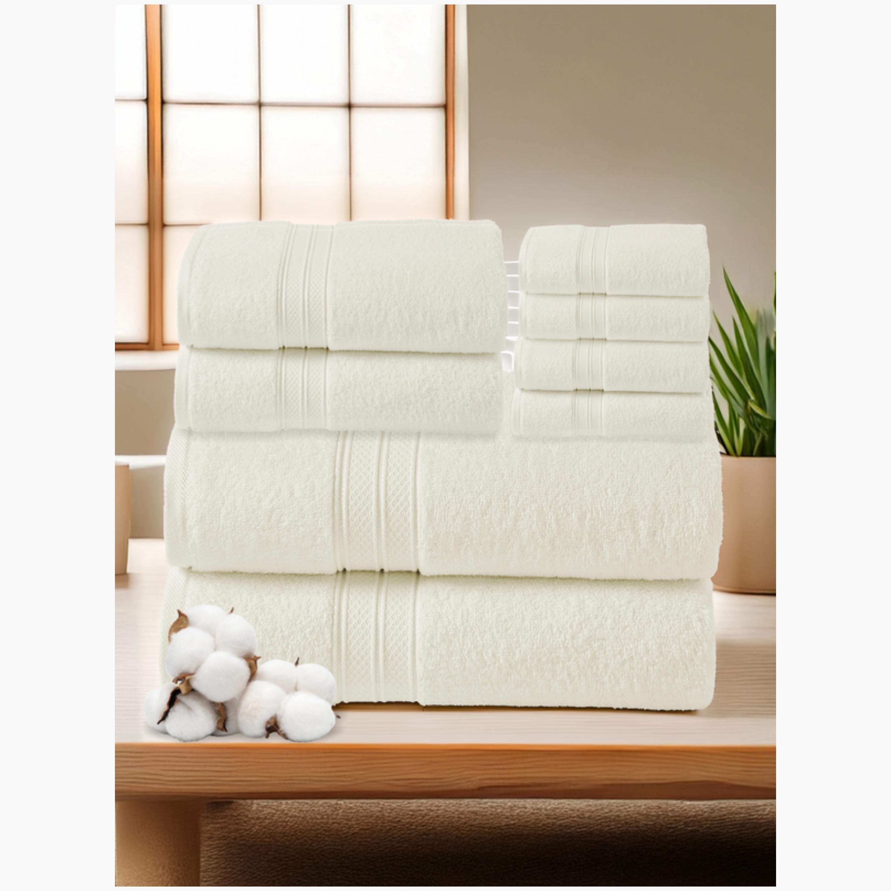Versatile White Towel Collection-household-bathandlaundry-bathlinen-towels-image-1