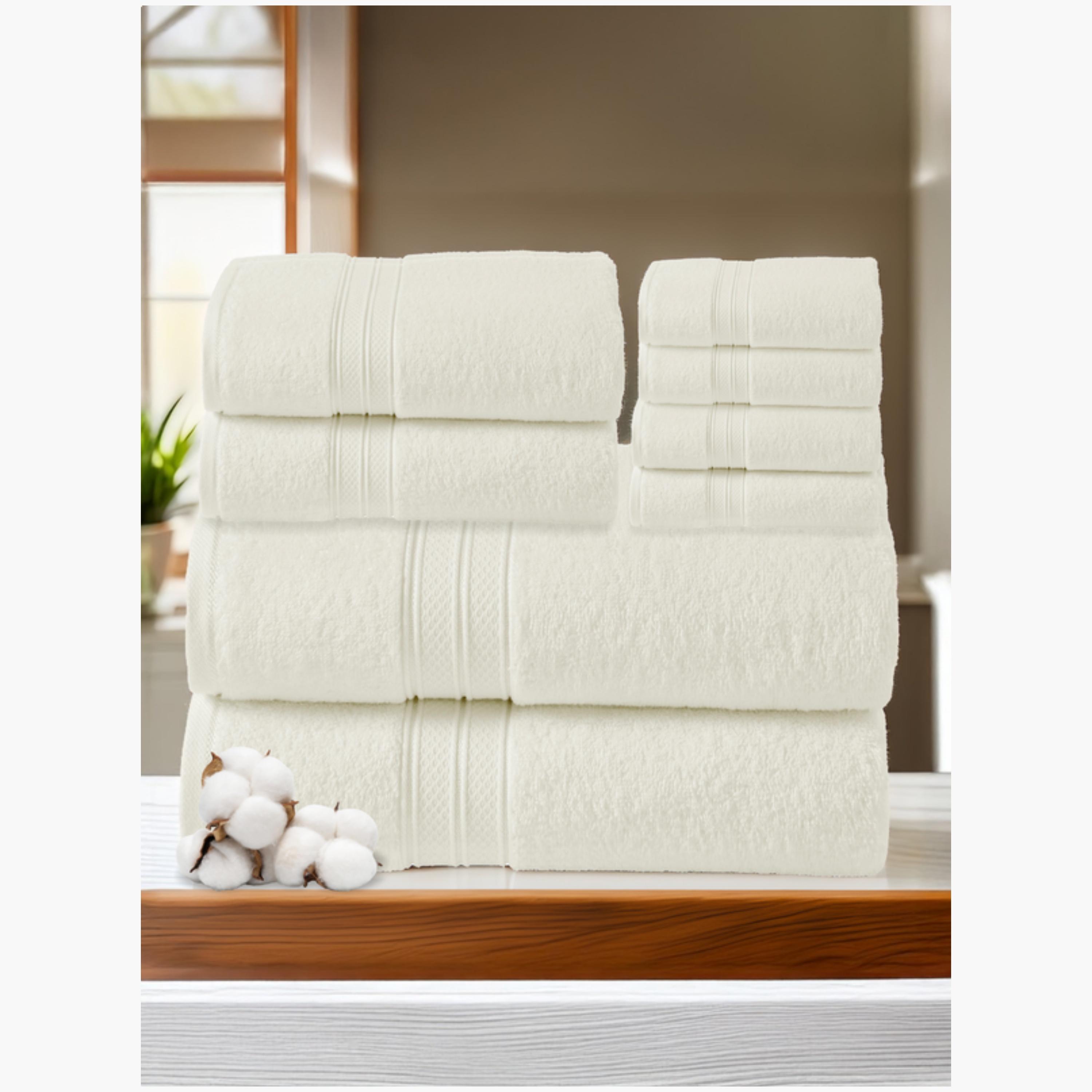 Versatile White Towels Set-household-bathandlaundry-bathlinen-towels-image-1