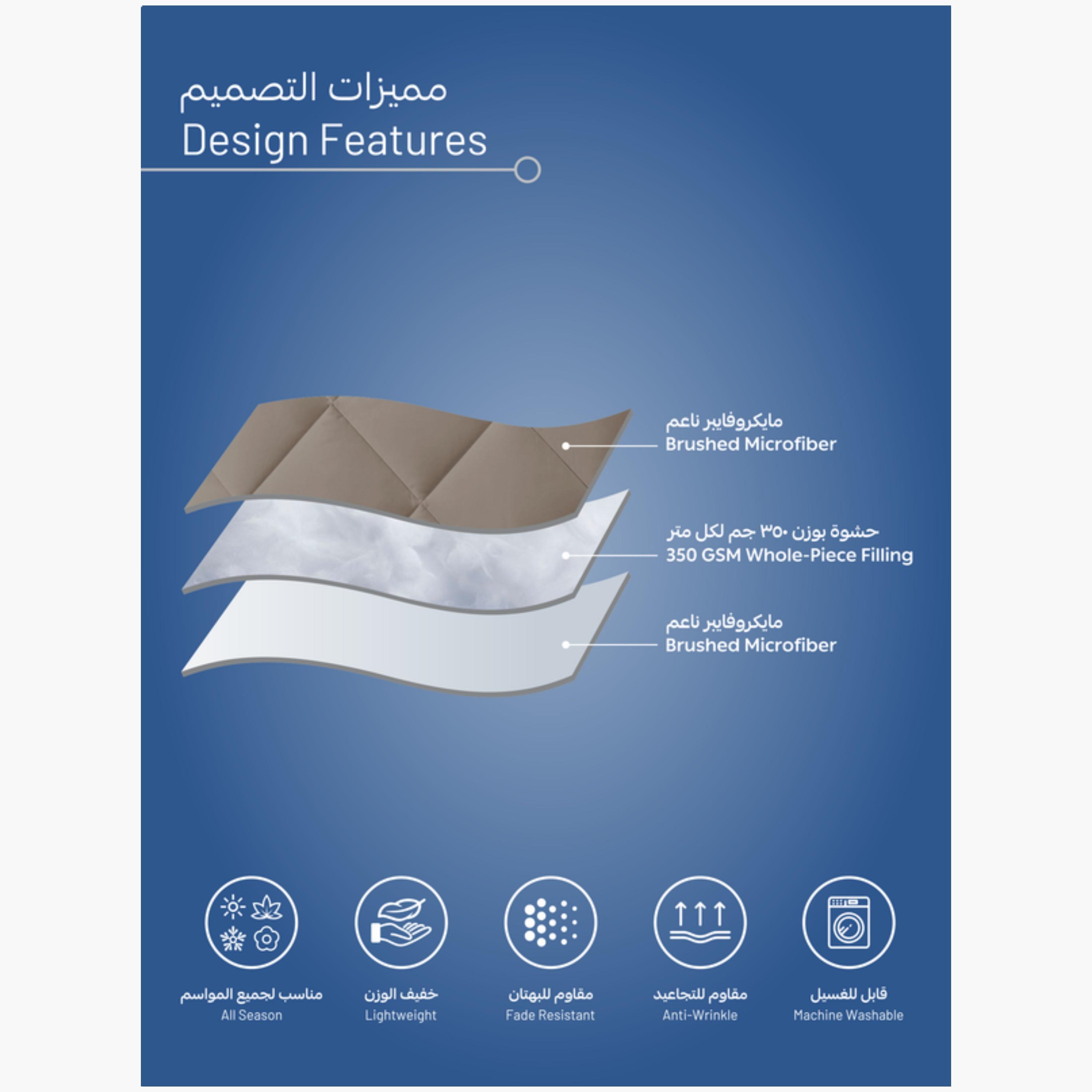 Diamond Quilted Comforter – Single Size-household-bedding-comfortersandbedspreads-comforters-image-1
