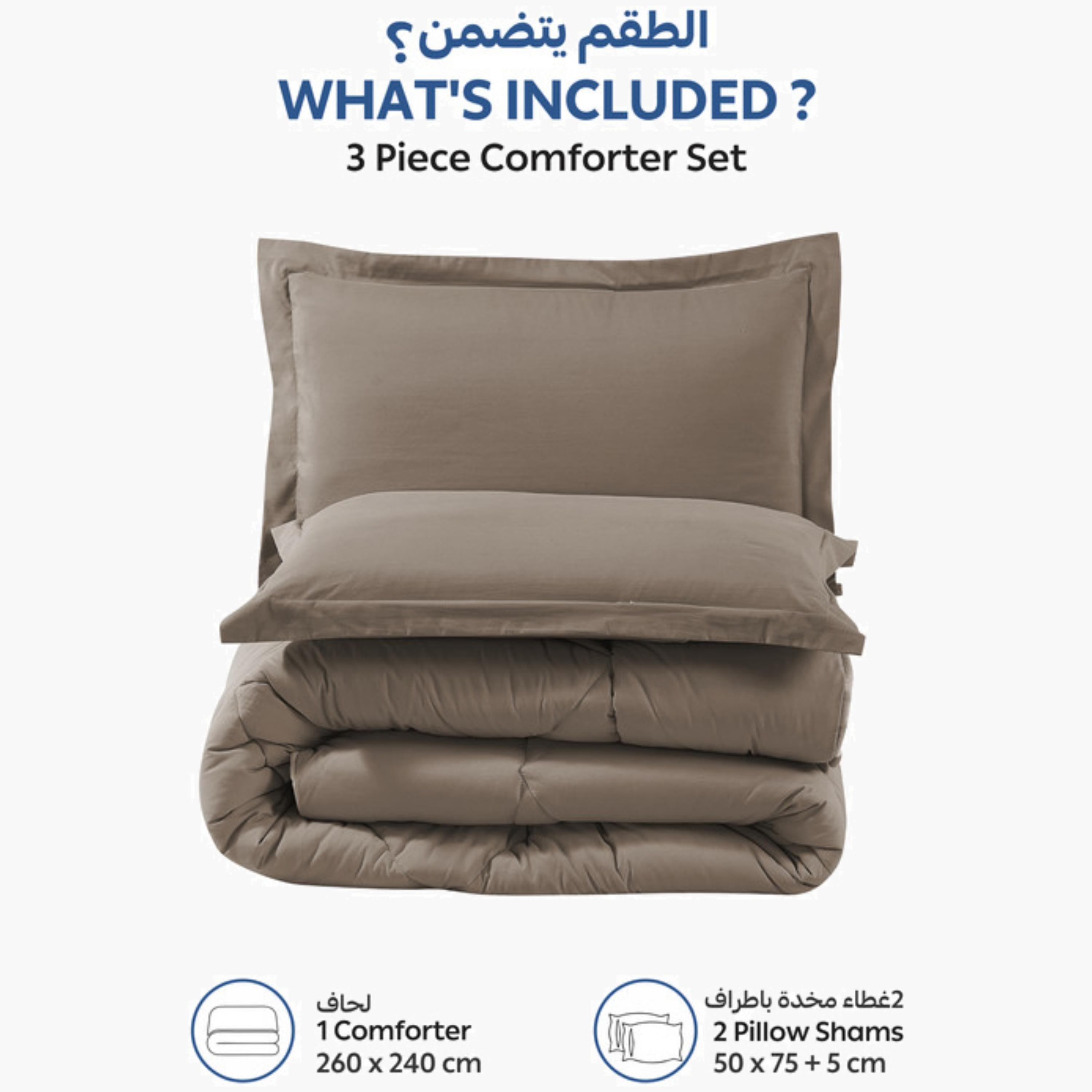 Diamond Quilted Comforter - Double Brushed-household-bedding-comfortersandbedspreads-comforters-image-3
