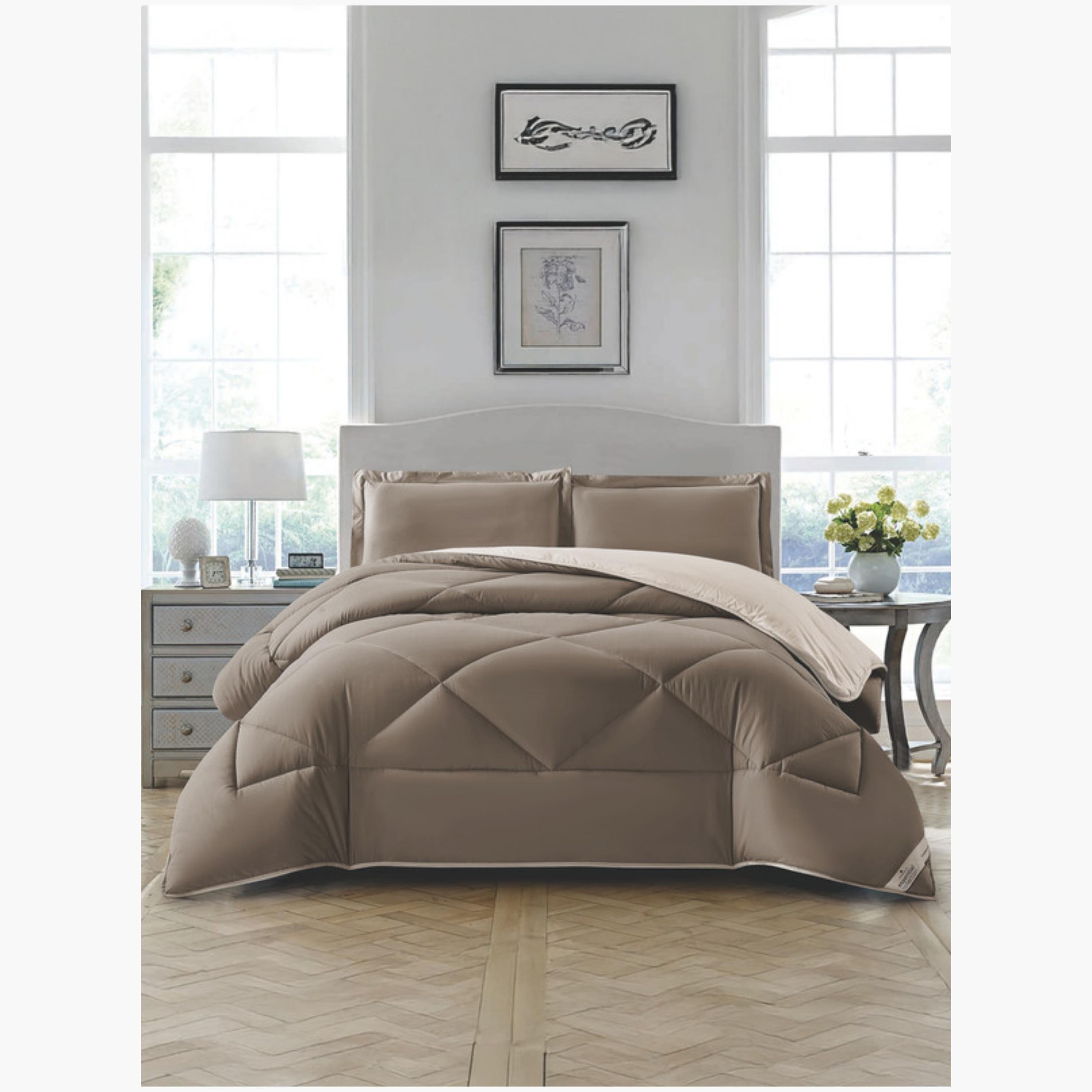 Diamond Quilted Comforter - Double Brushed-household-bedding-comfortersandbedspreads-comforters-image-5
