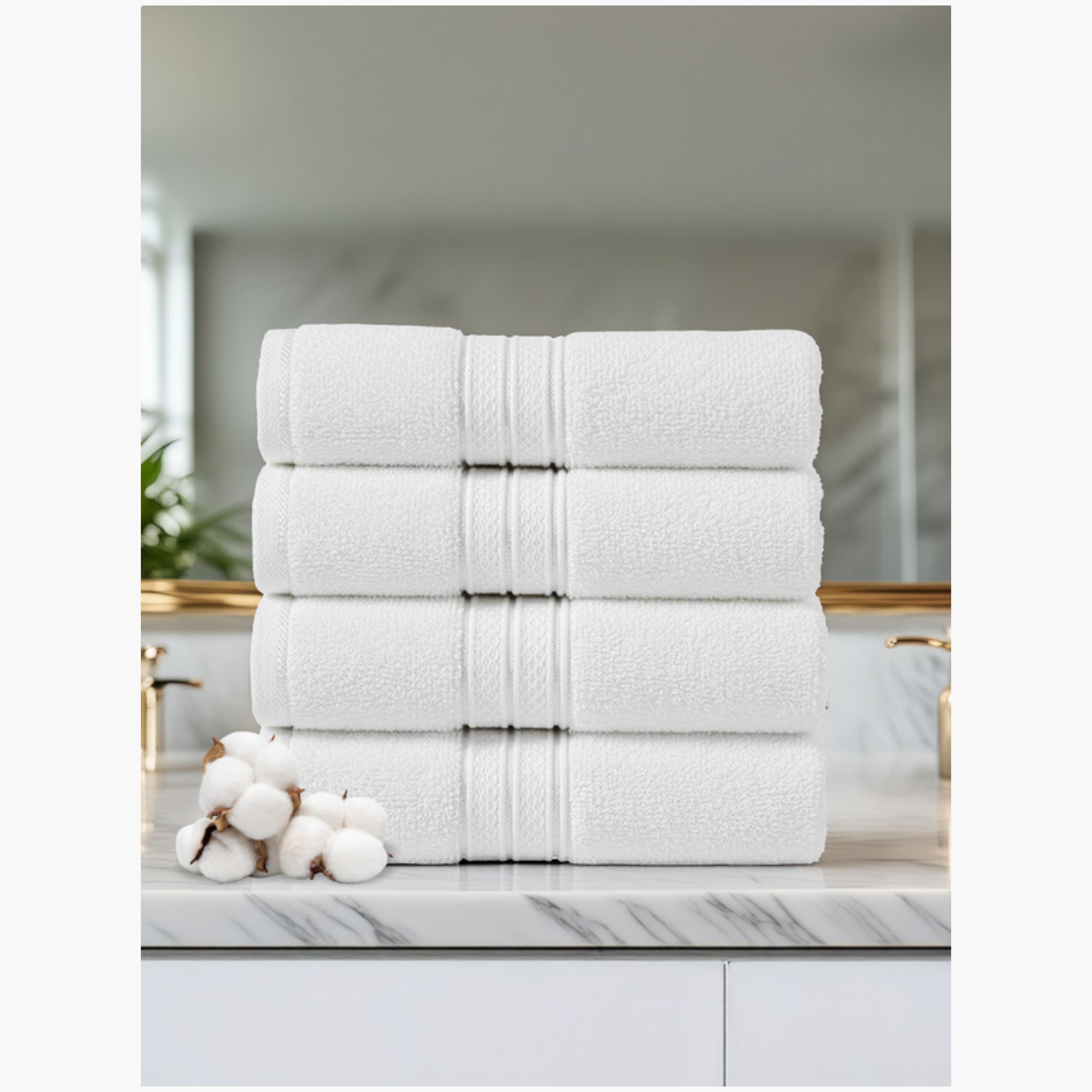Versatile White Cotton Towel-household-bathandlaundry-bathlinen-towels-image-1