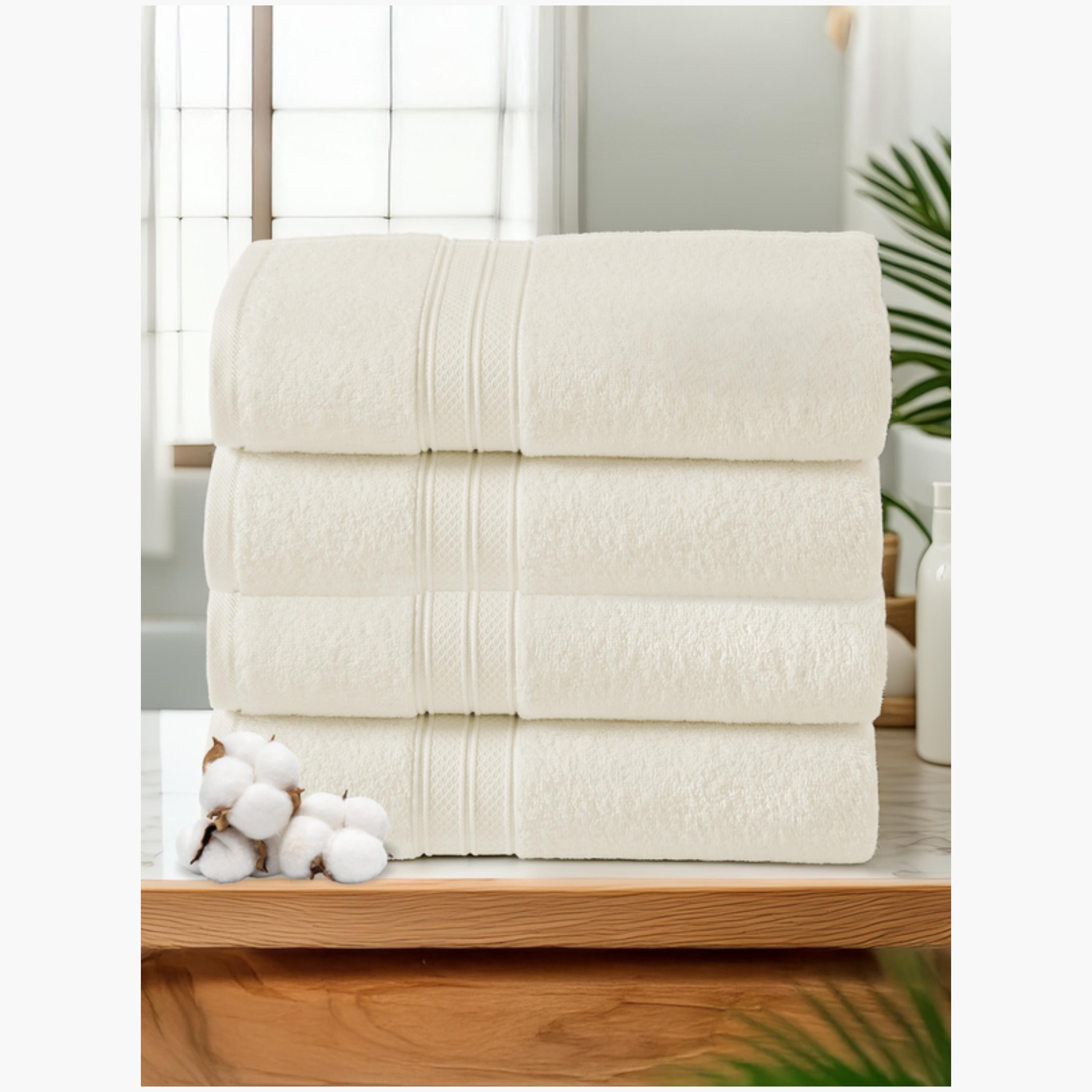 Combed Cotton Bath Towel Set 70x140cm-household-bathandlaundry-bathlinen-towels-image-1