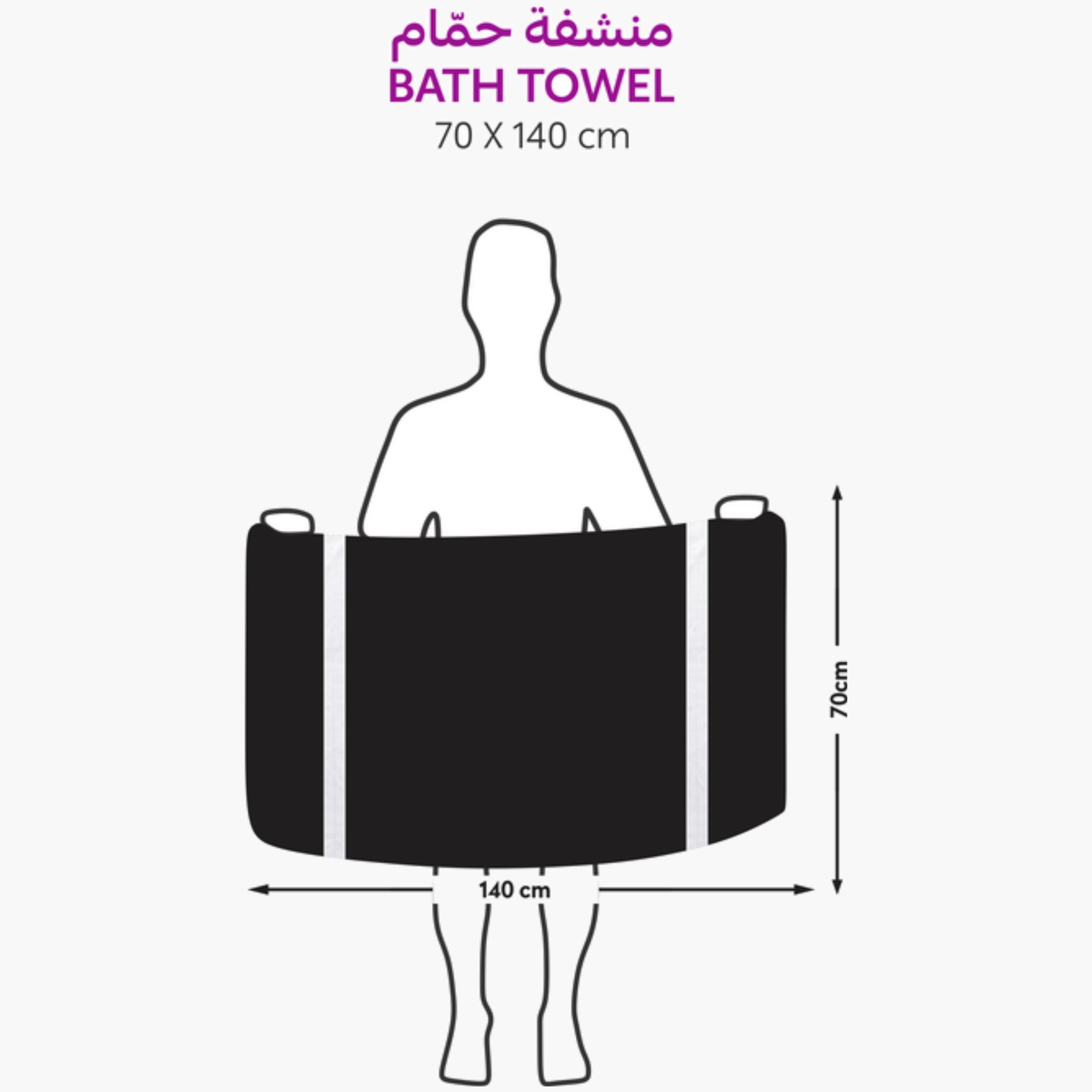 Combed Cotton Bath Towel Set 70x140cm-household-bathandlaundry-bathlinen-towels-image-2