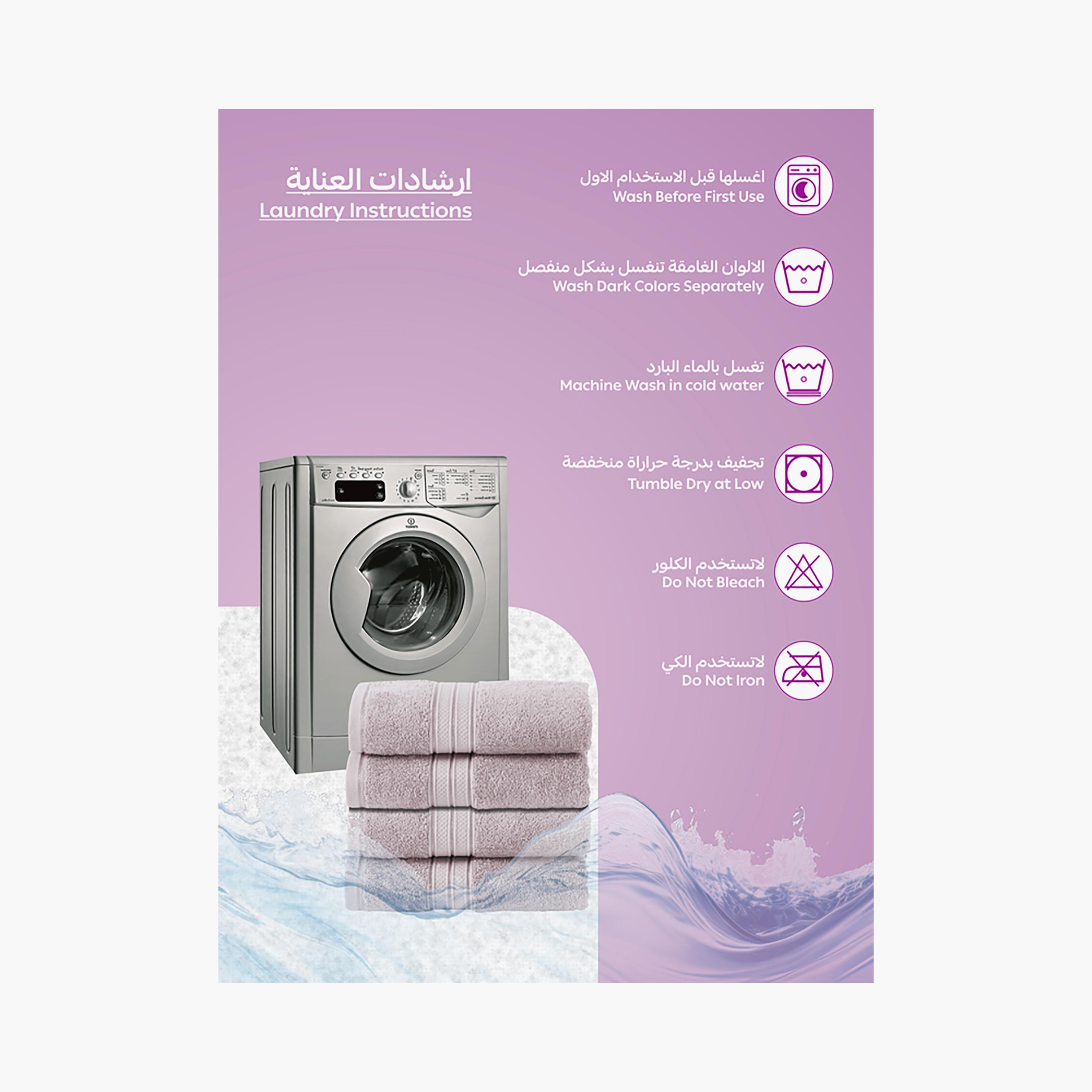 طقم مناشف قطنية بيضاء متعددة الاستخدامات-household-bathandlaundry-bathlinen-towels-image-8