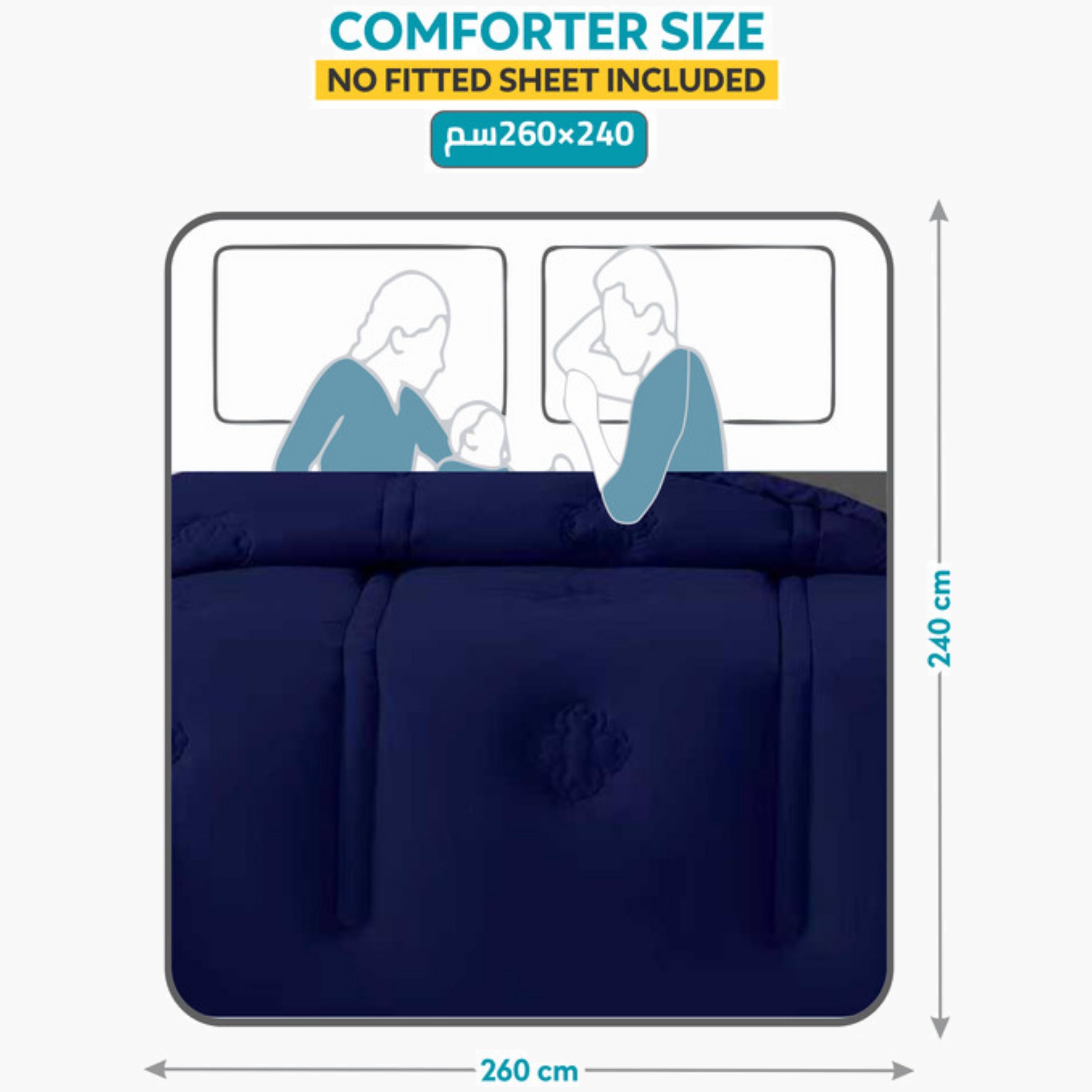 Navy Comforter Set – King Size-household-bedding-comfortersandbedspreads-comforters-image-1