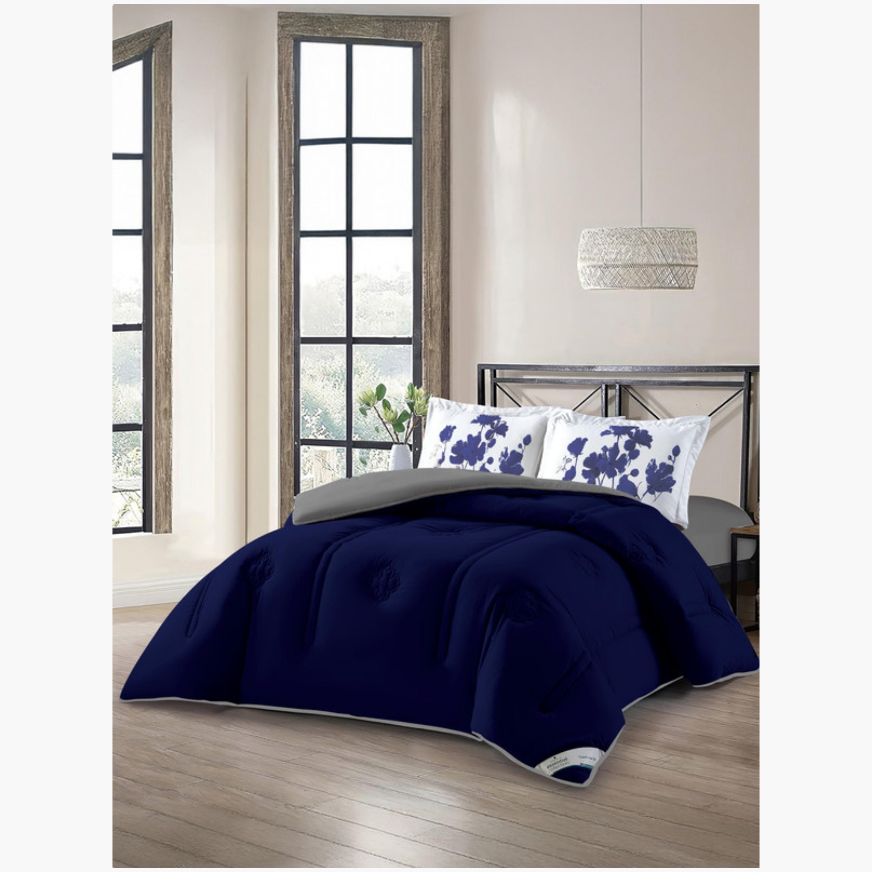 Navy Comforter Set – King Size-household-bedding-comfortersandbedspreads-comforters-image-2