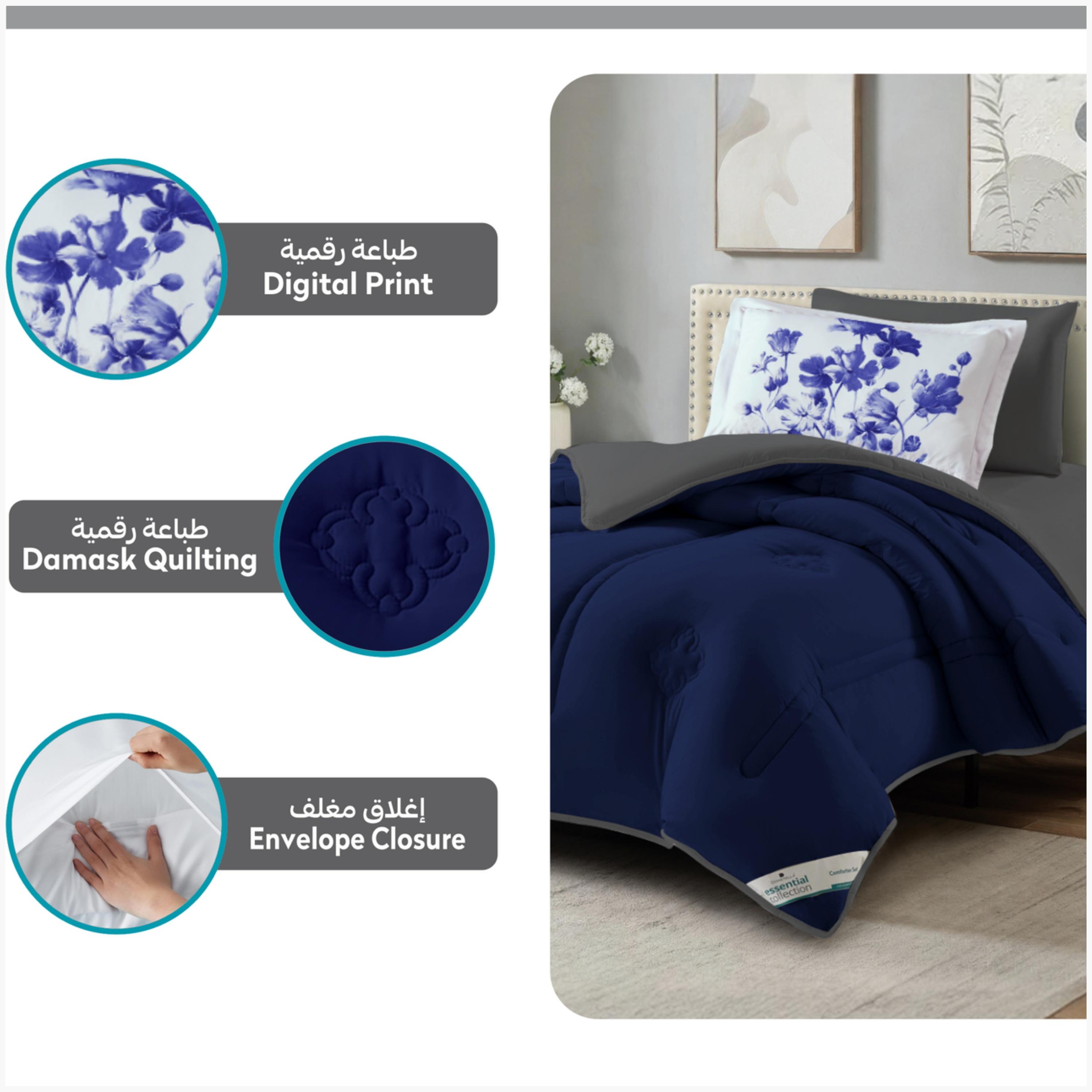 Reversible Comforter Set Single Size-household-bedding-comfortersandbedspreads-comforters-image-4