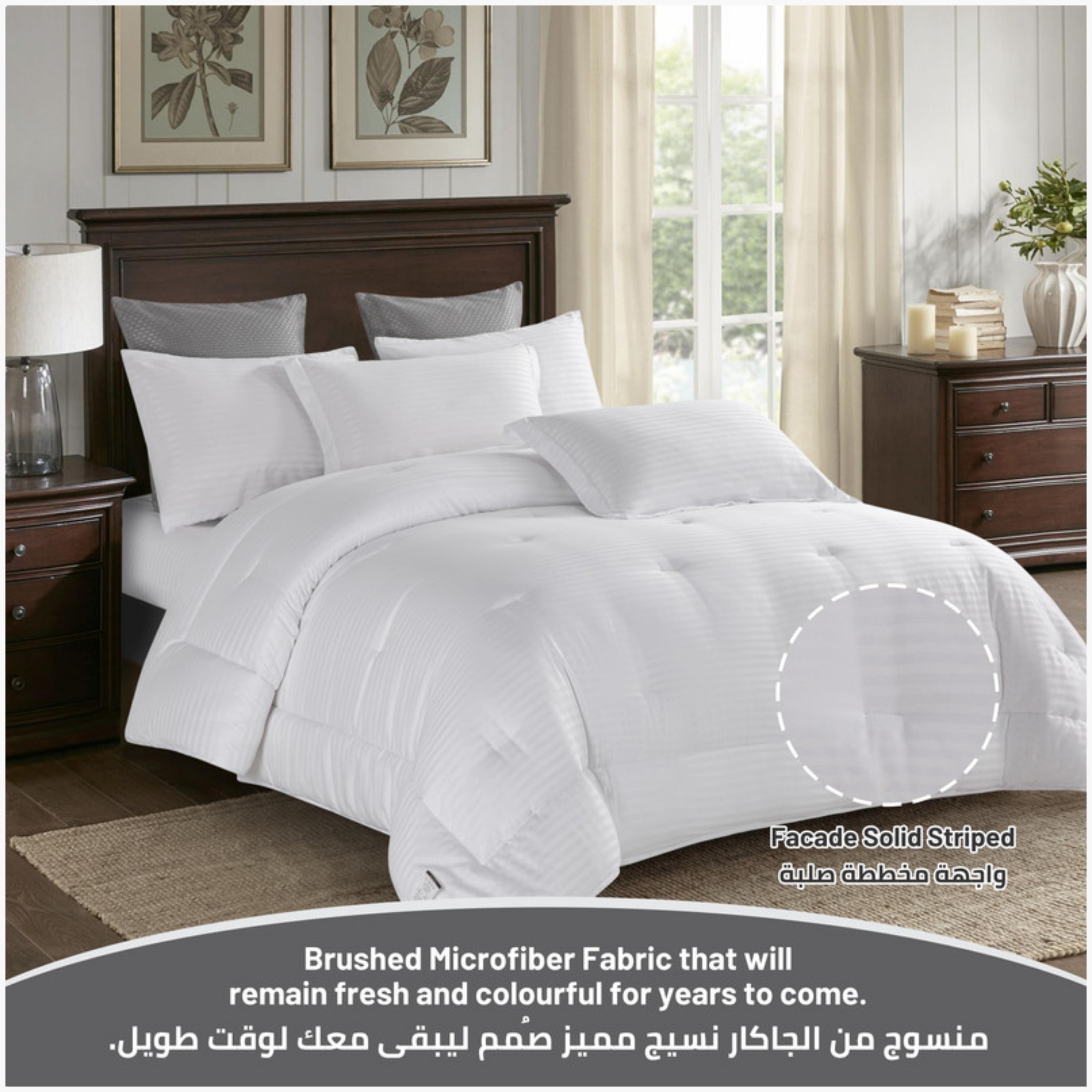 Striped Microfiber Comforter Set-household-bedding-comfortersandbedspreads-comforters-image-2