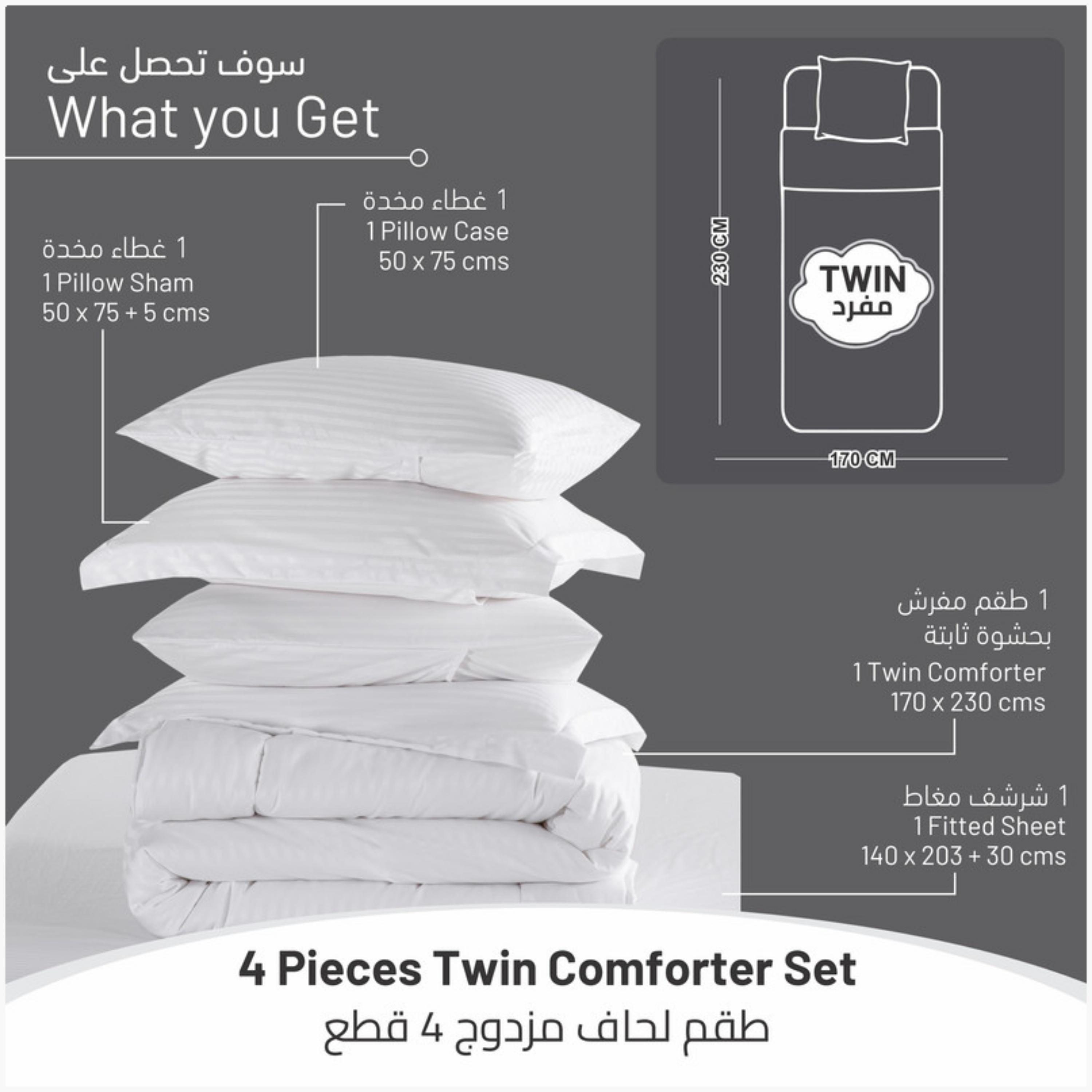 Striped Microfiber Comforter Set-household-bedding-comfortersandbedspreads-comforters-image-6