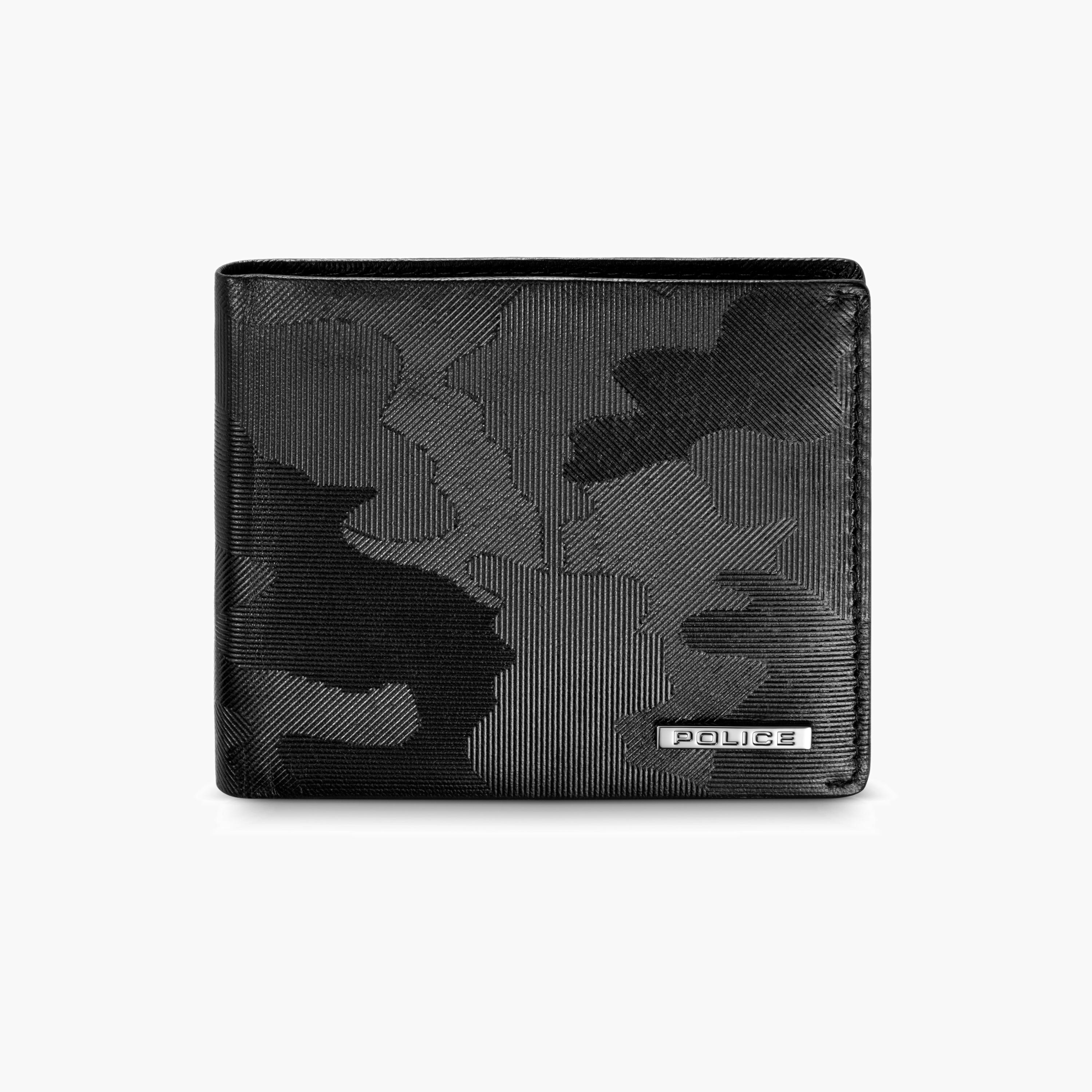 الشرطة محفظة ثنائية الطي بنقشة مموهة-men-bags-image-3