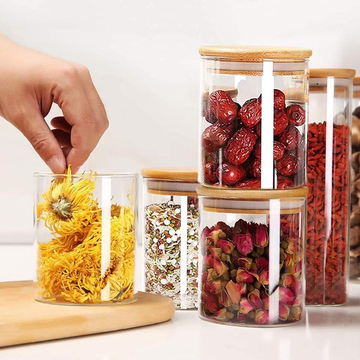 Quesera 4-Piece Storage Jar Set - 400 ml