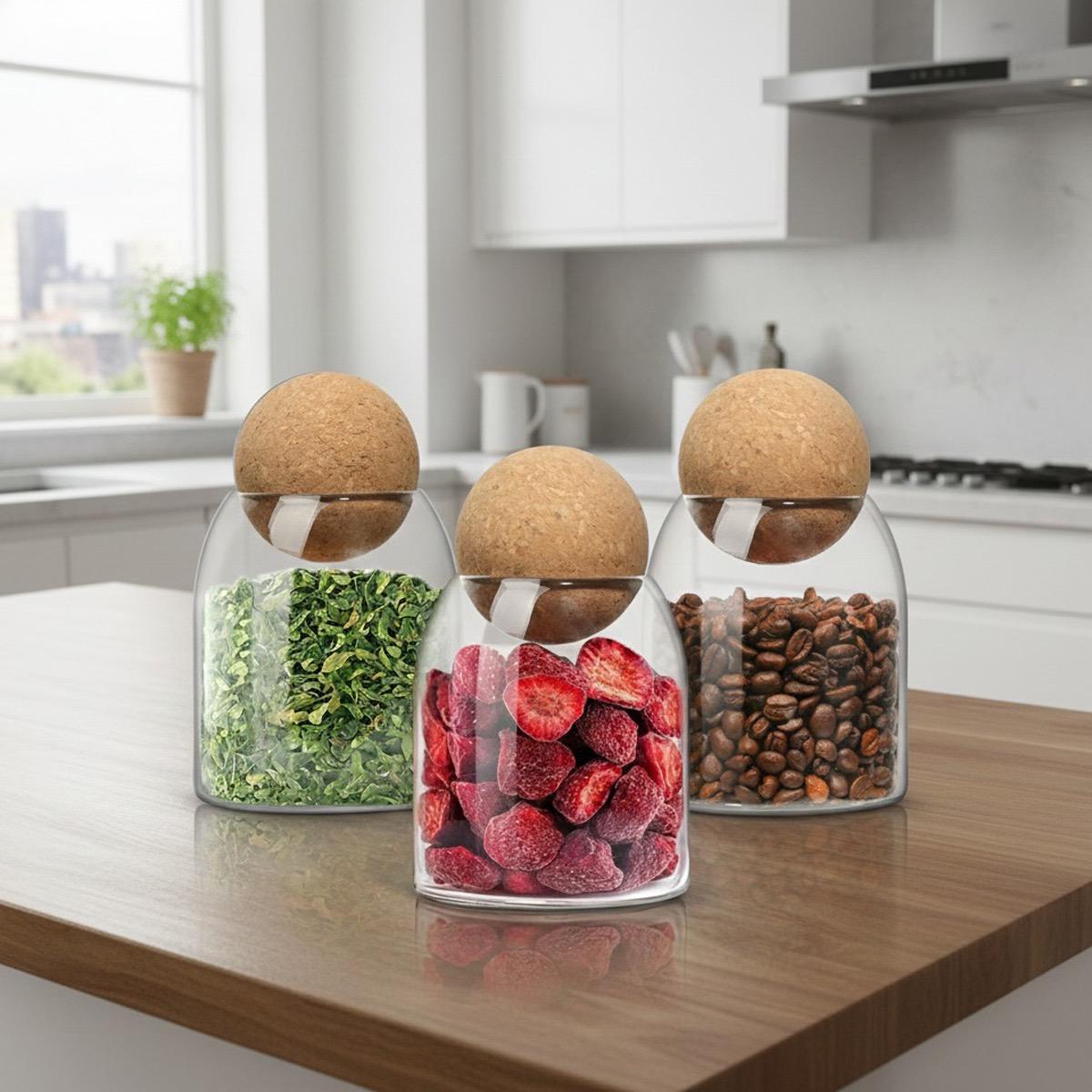 Quesera 3-Piece Jar Set - 480 ml