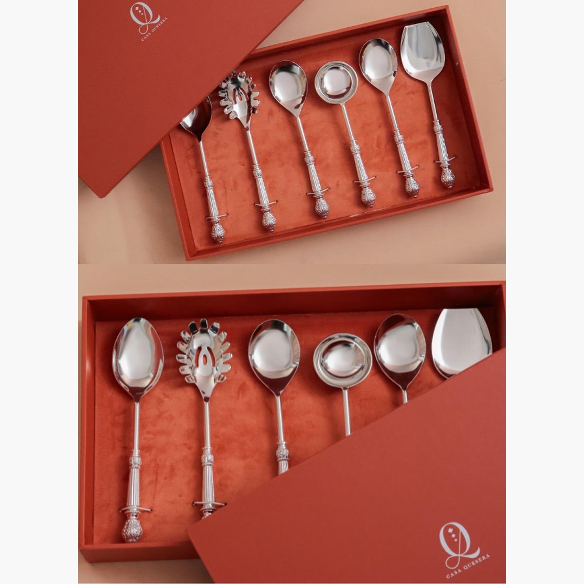 Quesera Elara 6-PIece Serving Spoon Set