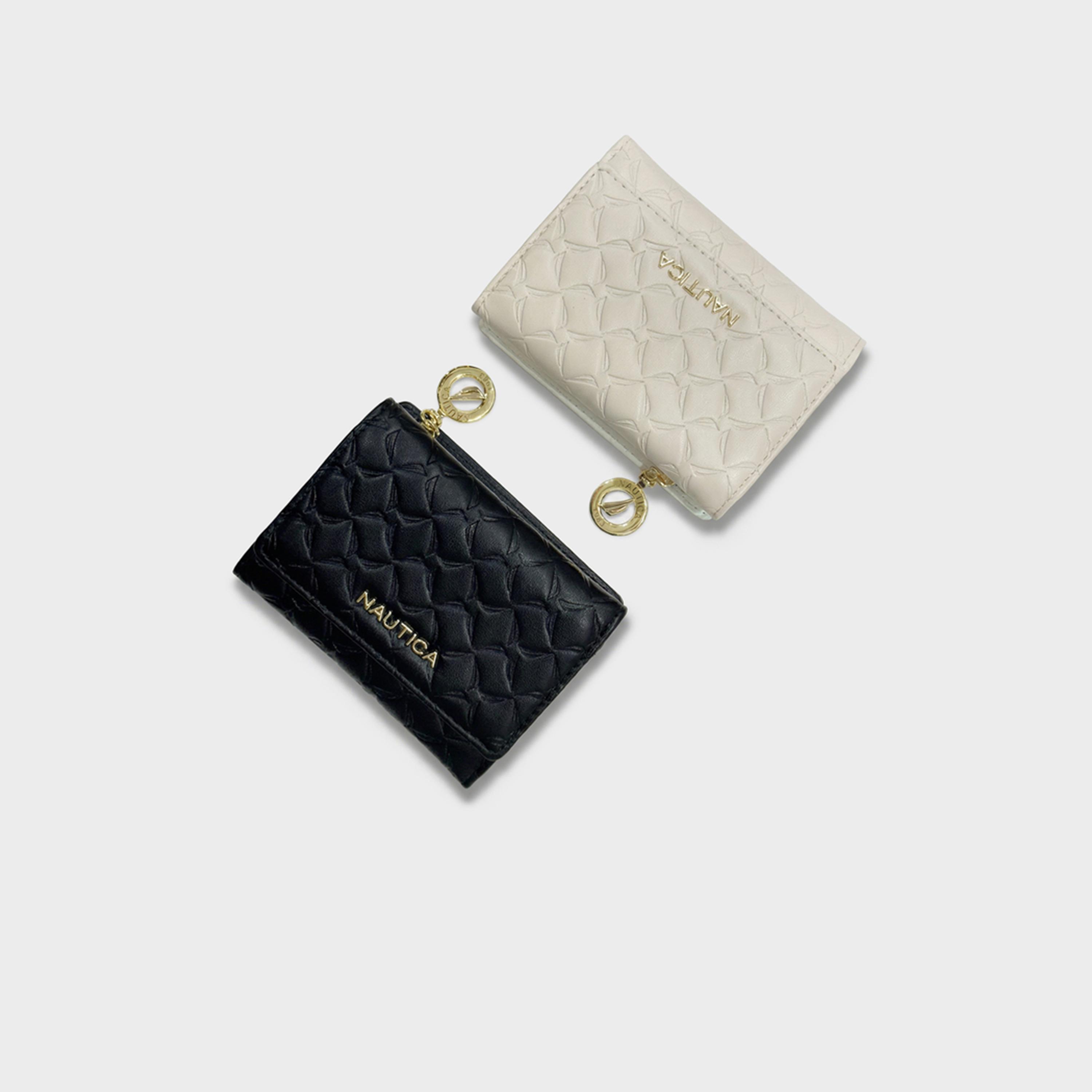 Buy Nautica Textured Wallet with Fold Closure | 12 X 9 X 3.5 CM Online ...
