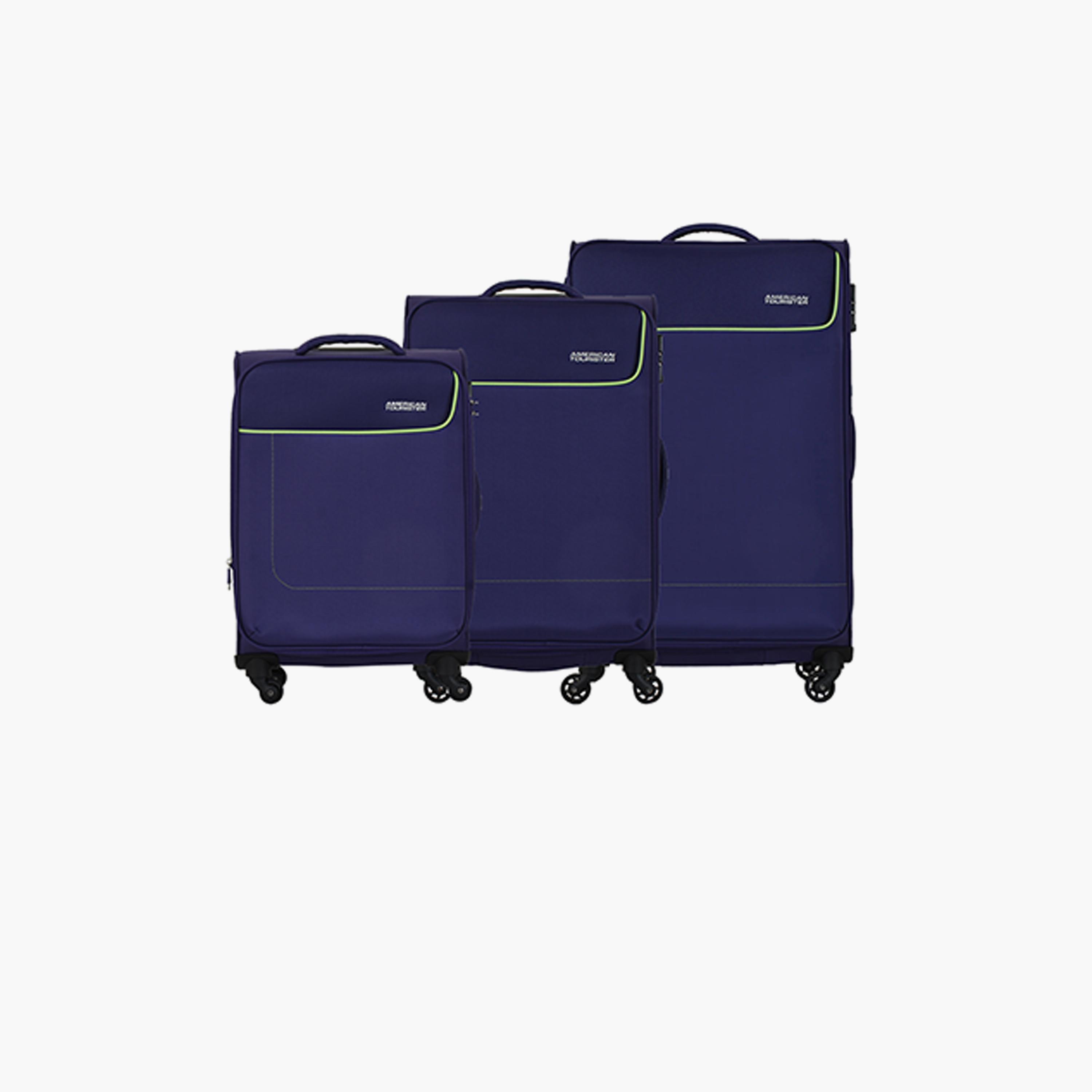 American Tourister Jamaica Set of 3 Polyester Softcase Four-Wheeler Luggage Bag with TSA Lock-travel-luggagesandbags-luggage-image-1