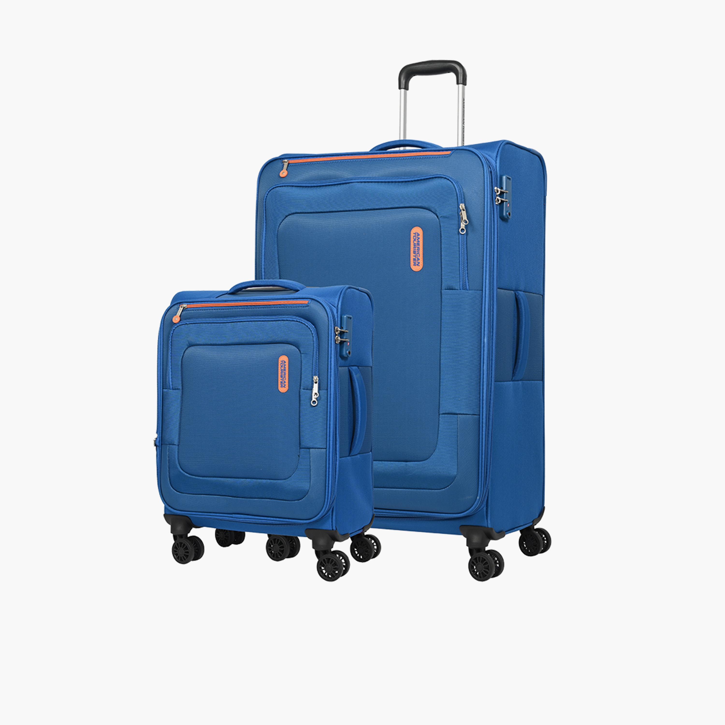 American Tourister Duncan Set of 2 Large Check In Polyester Softcase Four-Wheeler Luggage Bag with TSA Lock-travel-luggagesandbags-luggage-image-1