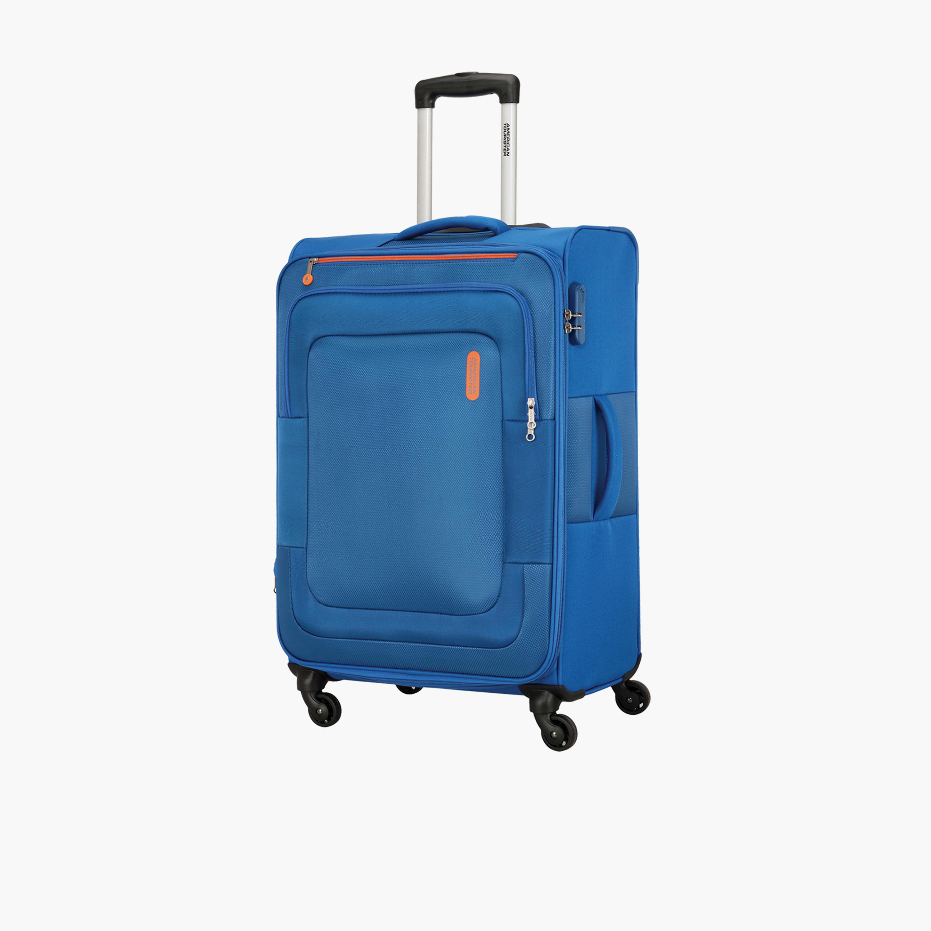 American Tourister Duncan 55 CM Small Cabin Polyester Softcase Four-Wheeler Luggage Bag with TSA Lock-travel-luggagesandbags-luggage-image-1