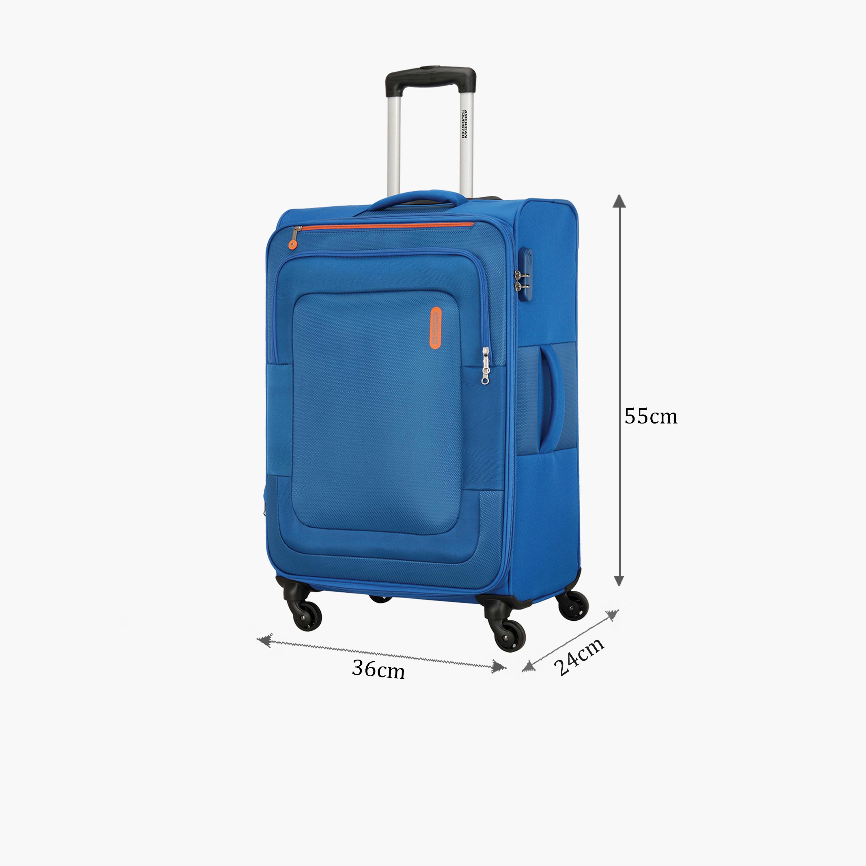 American Tourister Duncan 55 CM Small Cabin Polyester Softcase Four-Wheeler Luggage Bag with TSA Lock-travel-luggagesandbags-luggage-image-2