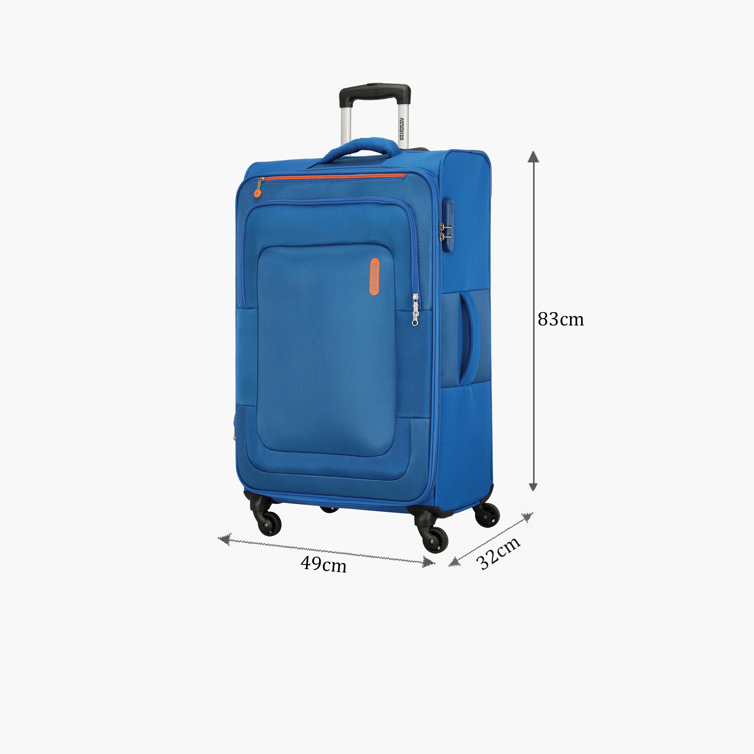 American Tourister Duncan 83 CM Large Check In Polyester Softcase Four-Wheeler Luggage Bag with TSA Lock-travel-luggagesandbags-luggage-image-2