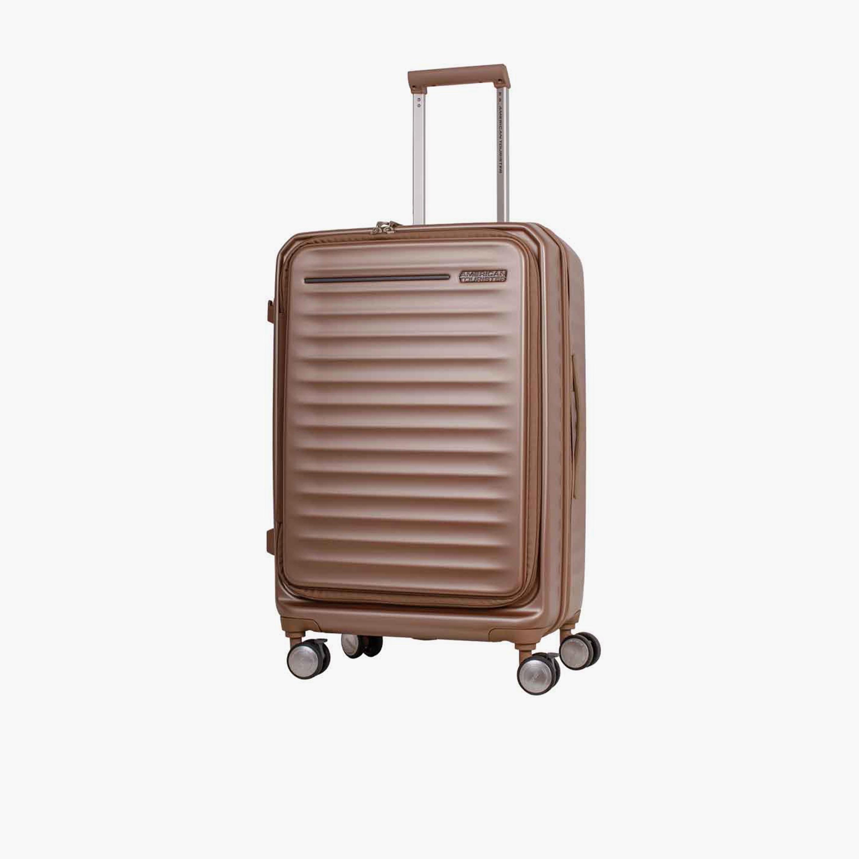 American Tourister Frontec 68 CM Medium Check In Plastic Hardcase Four-Wheeler Luggage Bag with TSA Lock-travel-luggagesandbags-luggage-image-1
