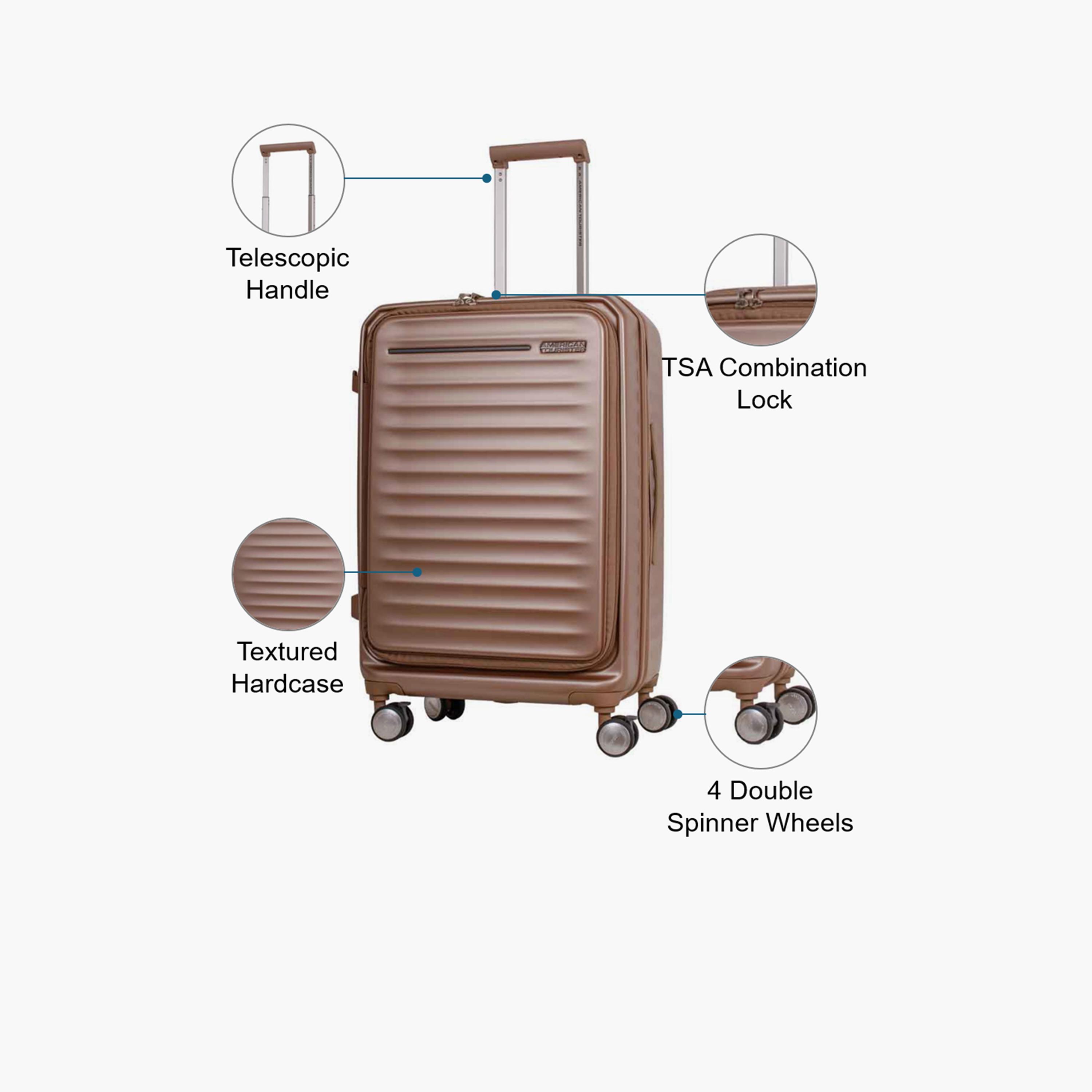 American Tourister Frontec 68 CM Medium Check In Plastic Hardcase Four-Wheeler Luggage Bag with TSA Lock-travel-luggagesandbags-luggage-image-3