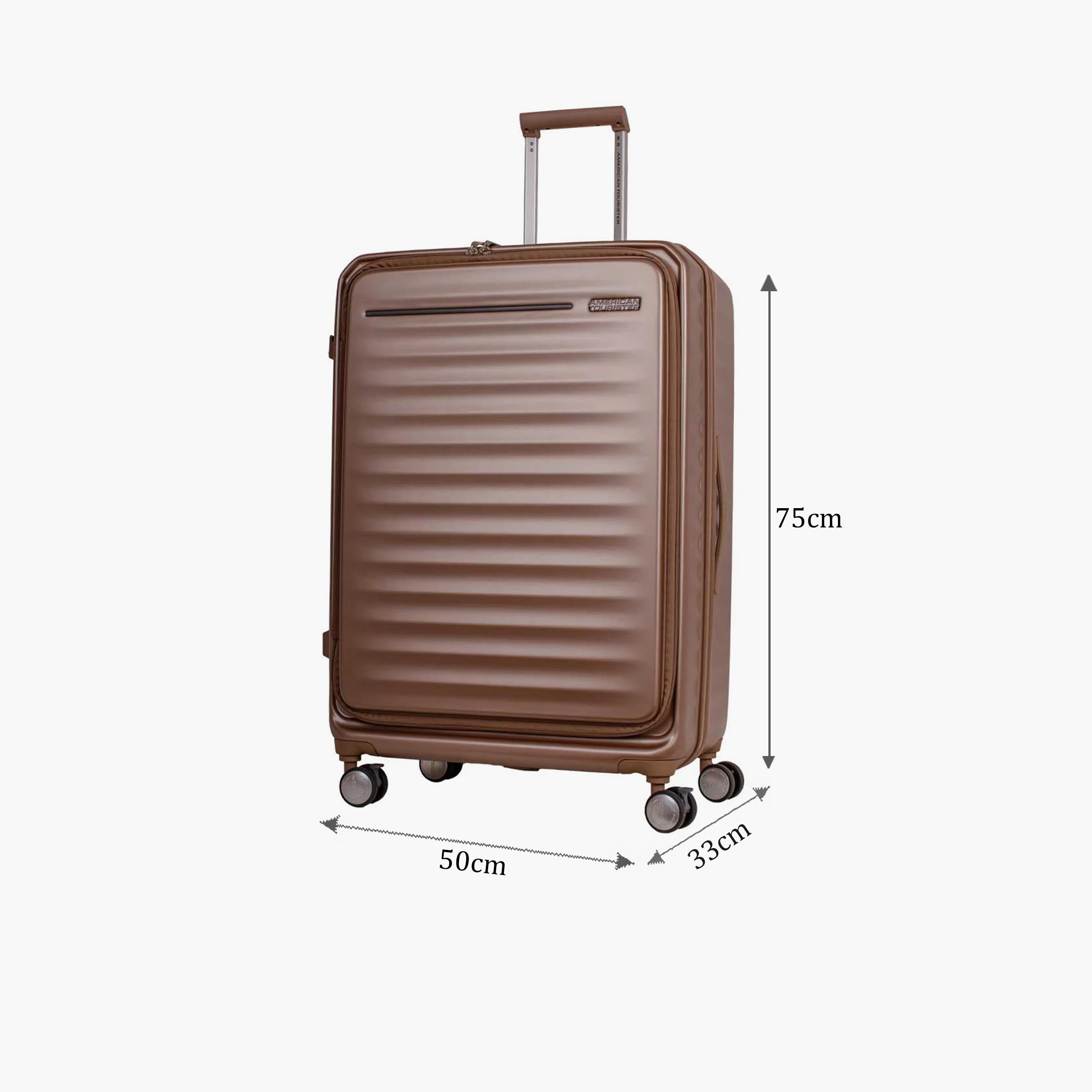 American Tourister Frontec 75 CM Large Check In Plastic Hardcase Four-Wheeler Luggage Bag with TSA Lock-travel-luggagesandbags-luggage-image-2