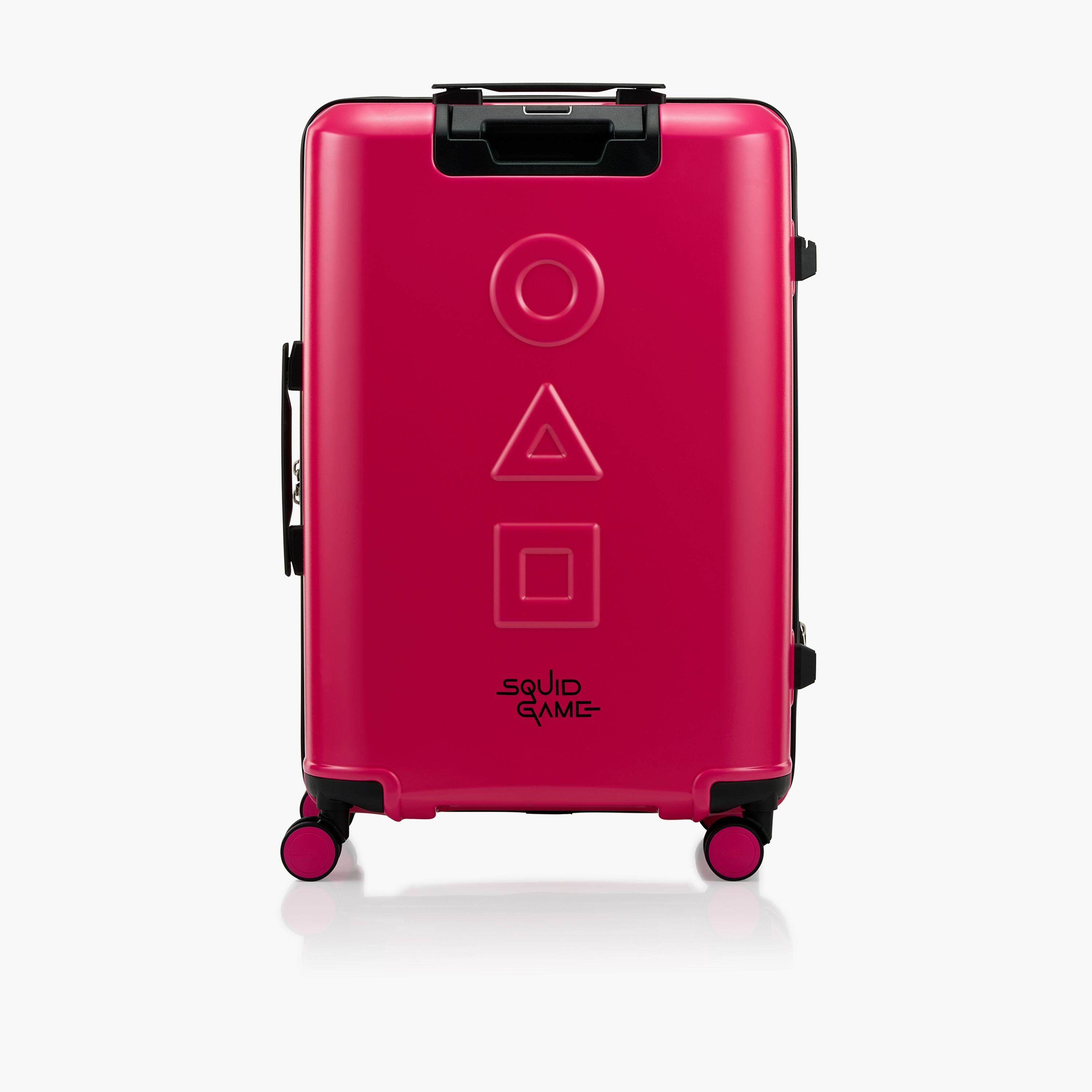 American Tourister Squid Games 67 CM Medium Check In Plastic Hardcase Four-Wheeler Luggage Bag with TSA Lock-travel-luggagesandbags-luggage-image-3
