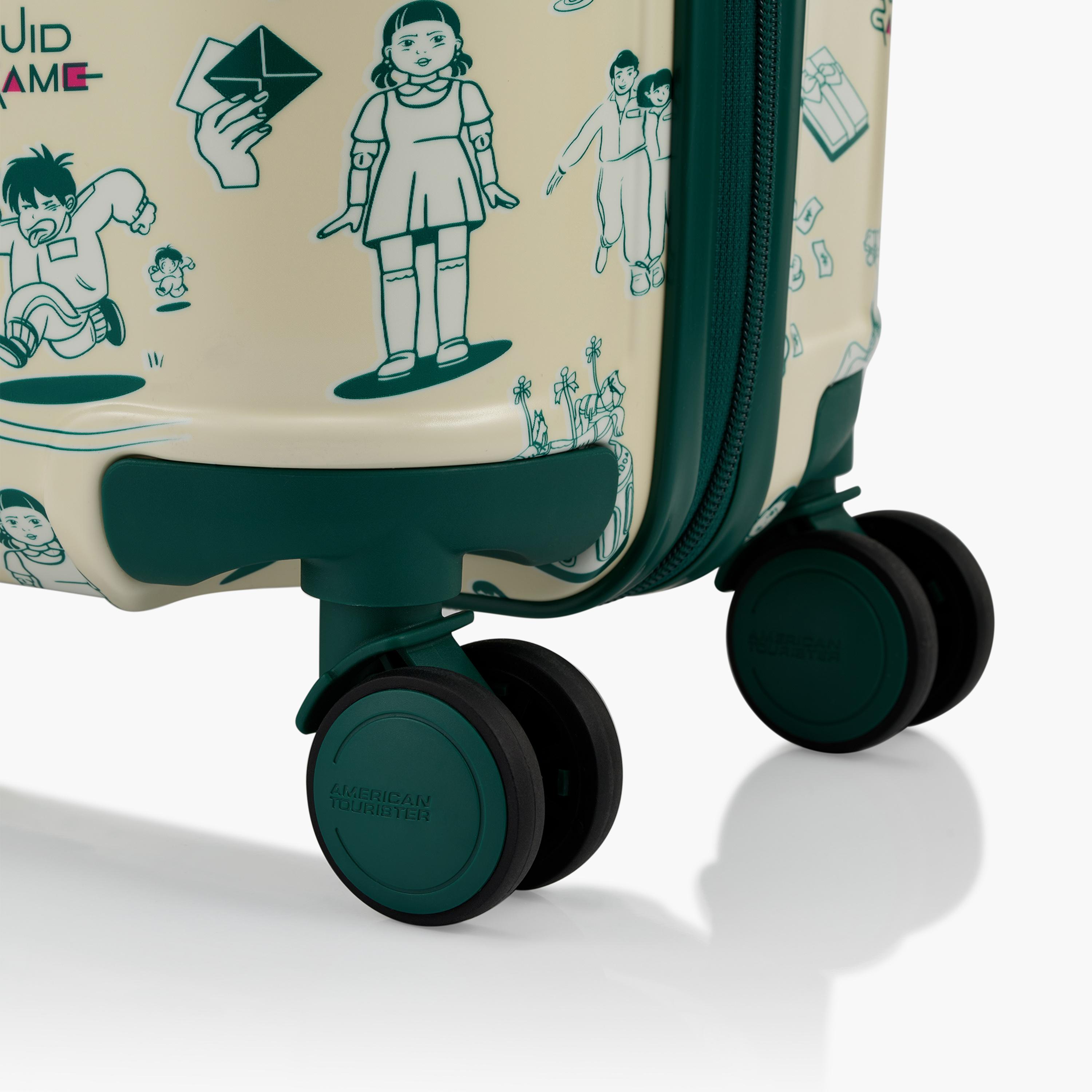 American Tourister Squid Games 52 CM Small Cabin Plastic Hardcase Four-Wheeler Luggage Bag with TSA Lock-travel-kidstrolleyandbags-image-10
