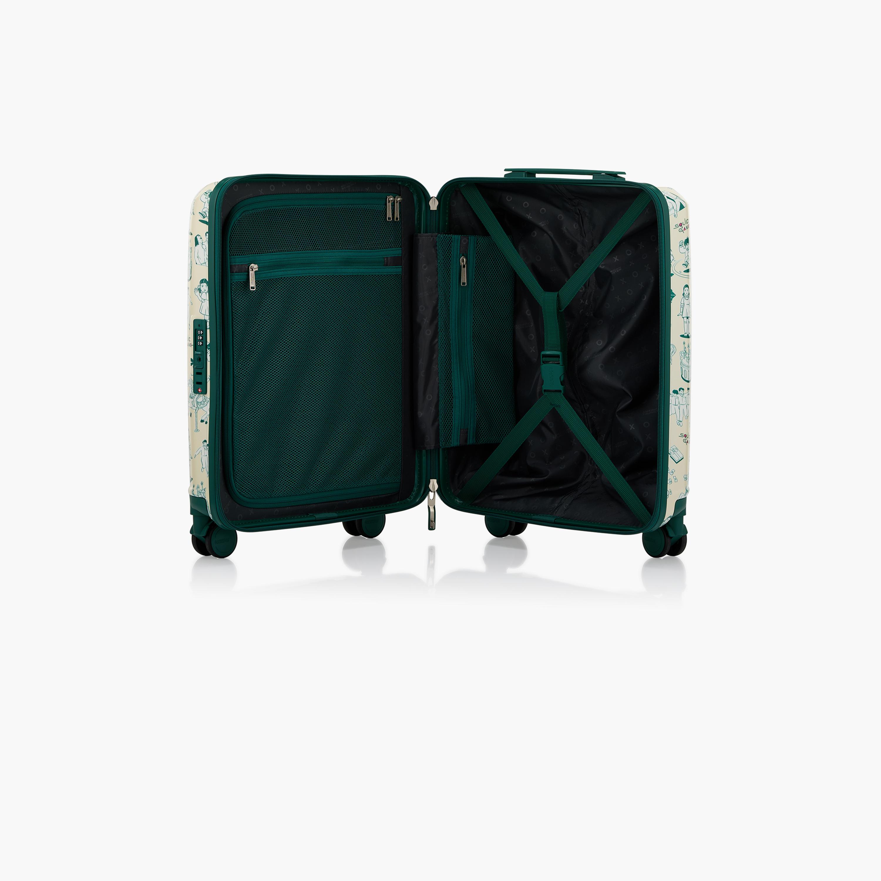 American Tourister Squid Games 52 CM Small Cabin Plastic Hardcase Four-Wheeler Luggage Bag with TSA Lock-travel-kidstrolleyandbags-image-5